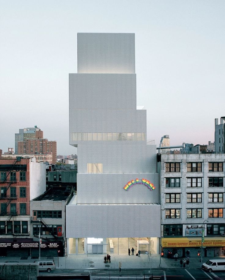 Contemporary glass architecture museum exterior