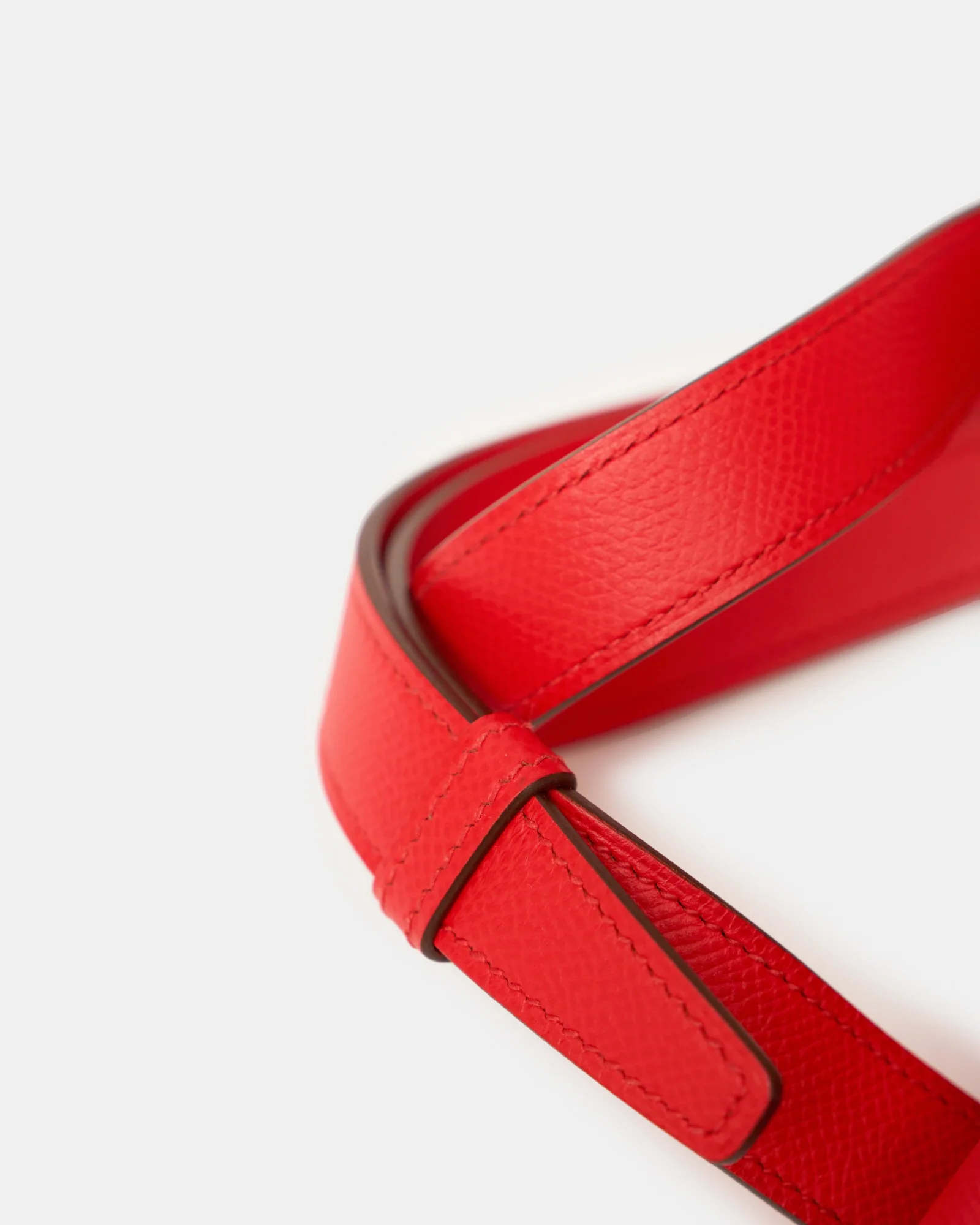 Hermès Mini Della Cavalleria Rouge de Coeur Epsom PHW