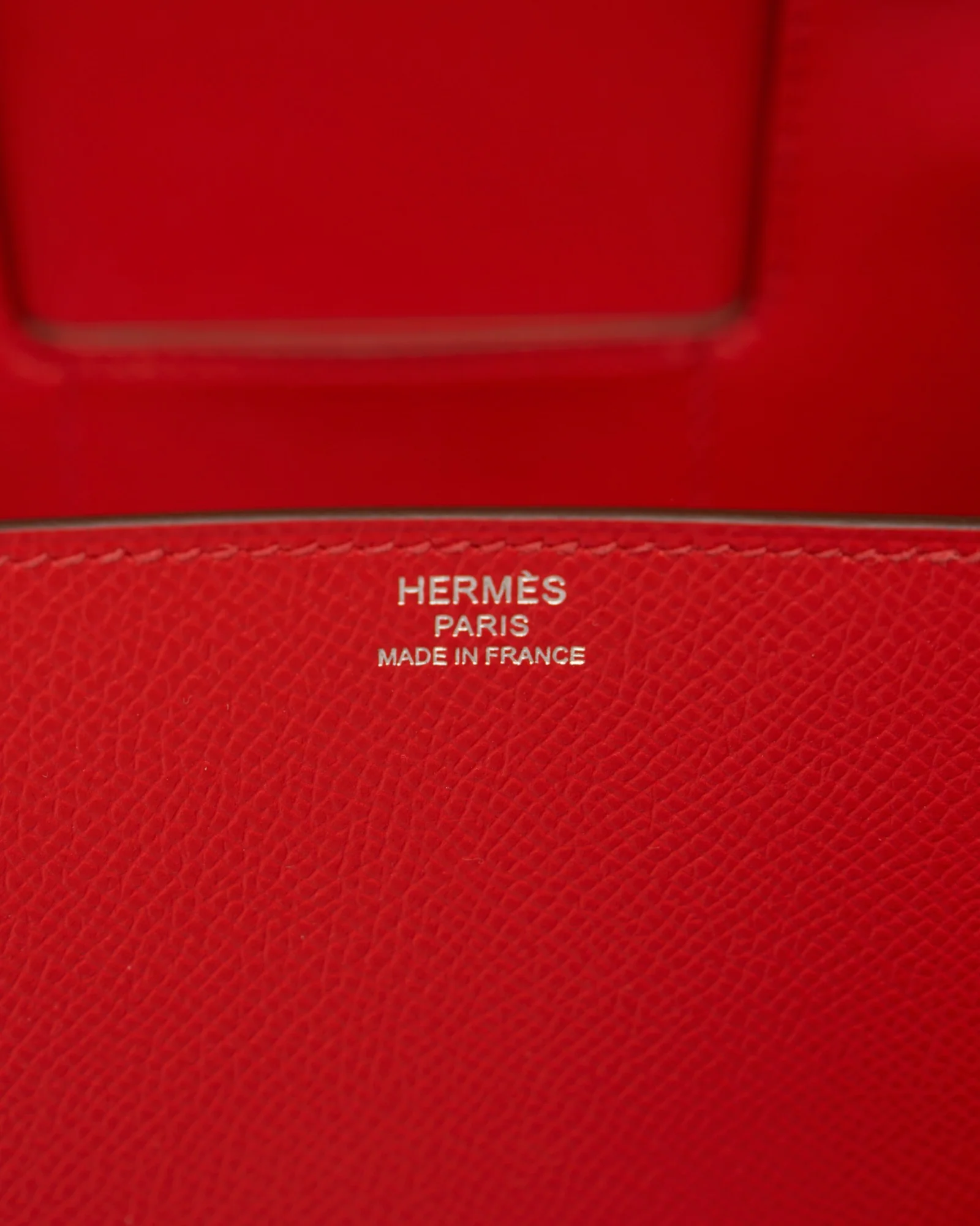 Hermès Mini Della Cavalleria Rouge de Coeur Epsom PHW