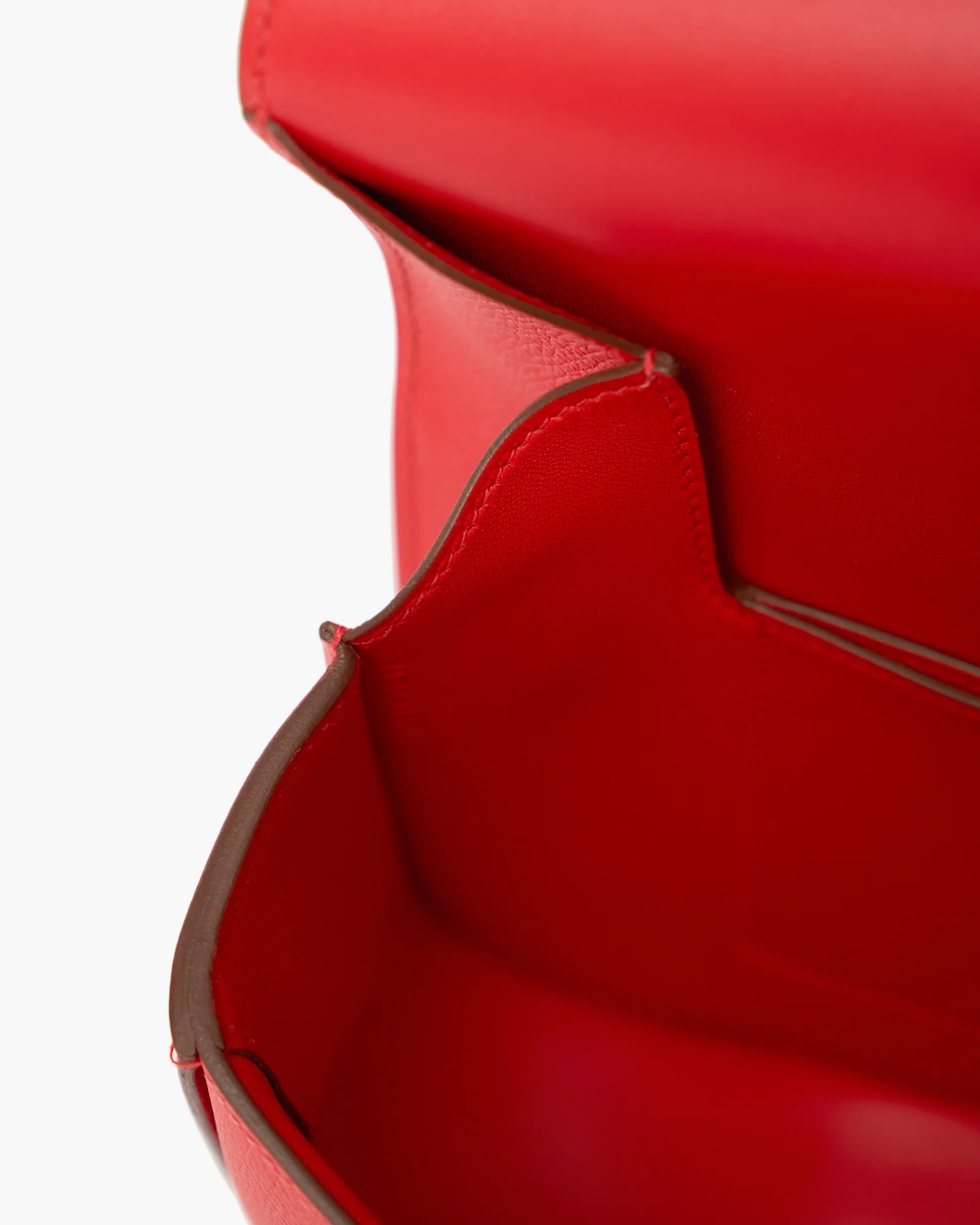 Hermès Mini Della Cavalleria Rouge de Coeur Epsom PHW