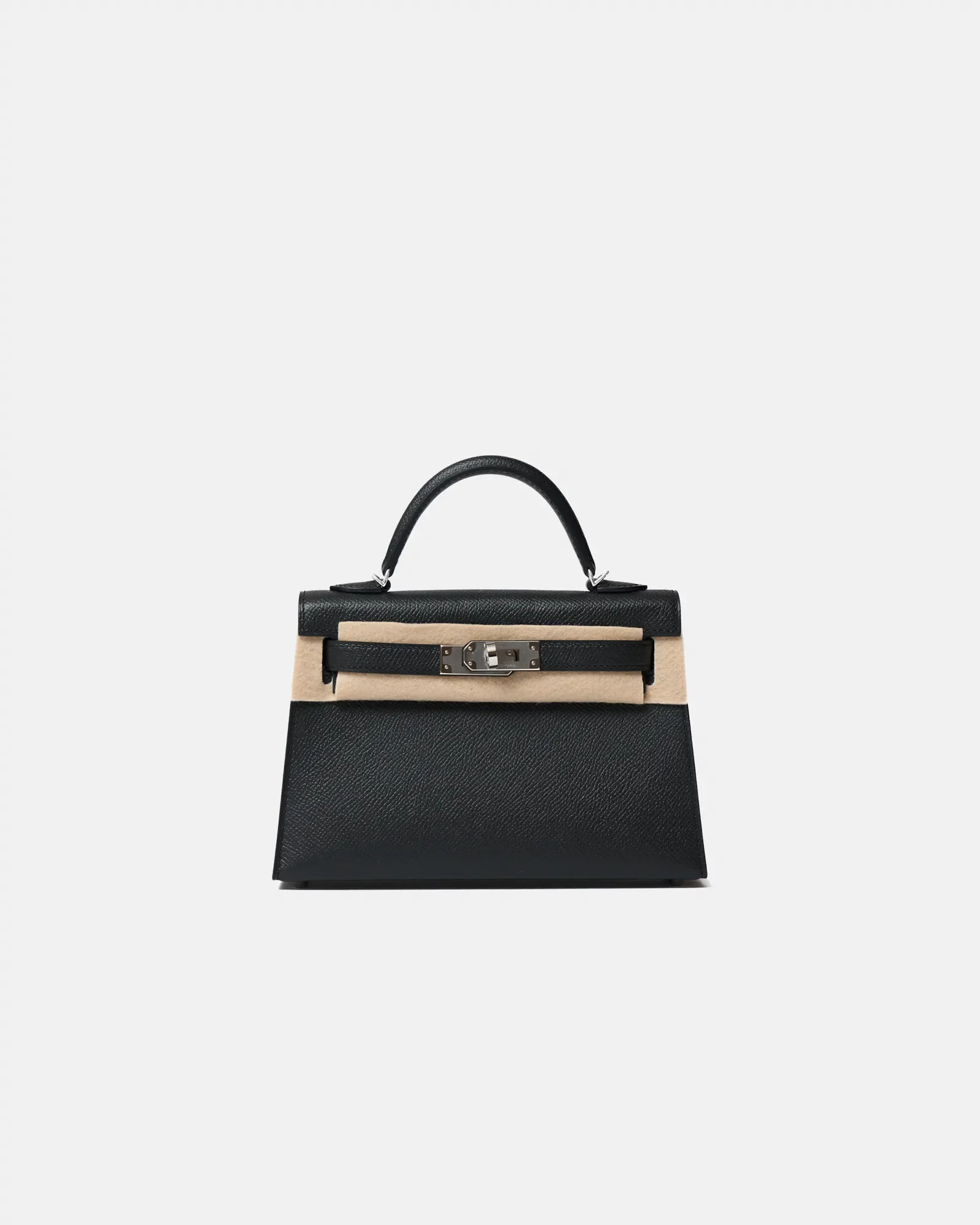 Hermès Mini Kelly 20 Black Epsom PHW