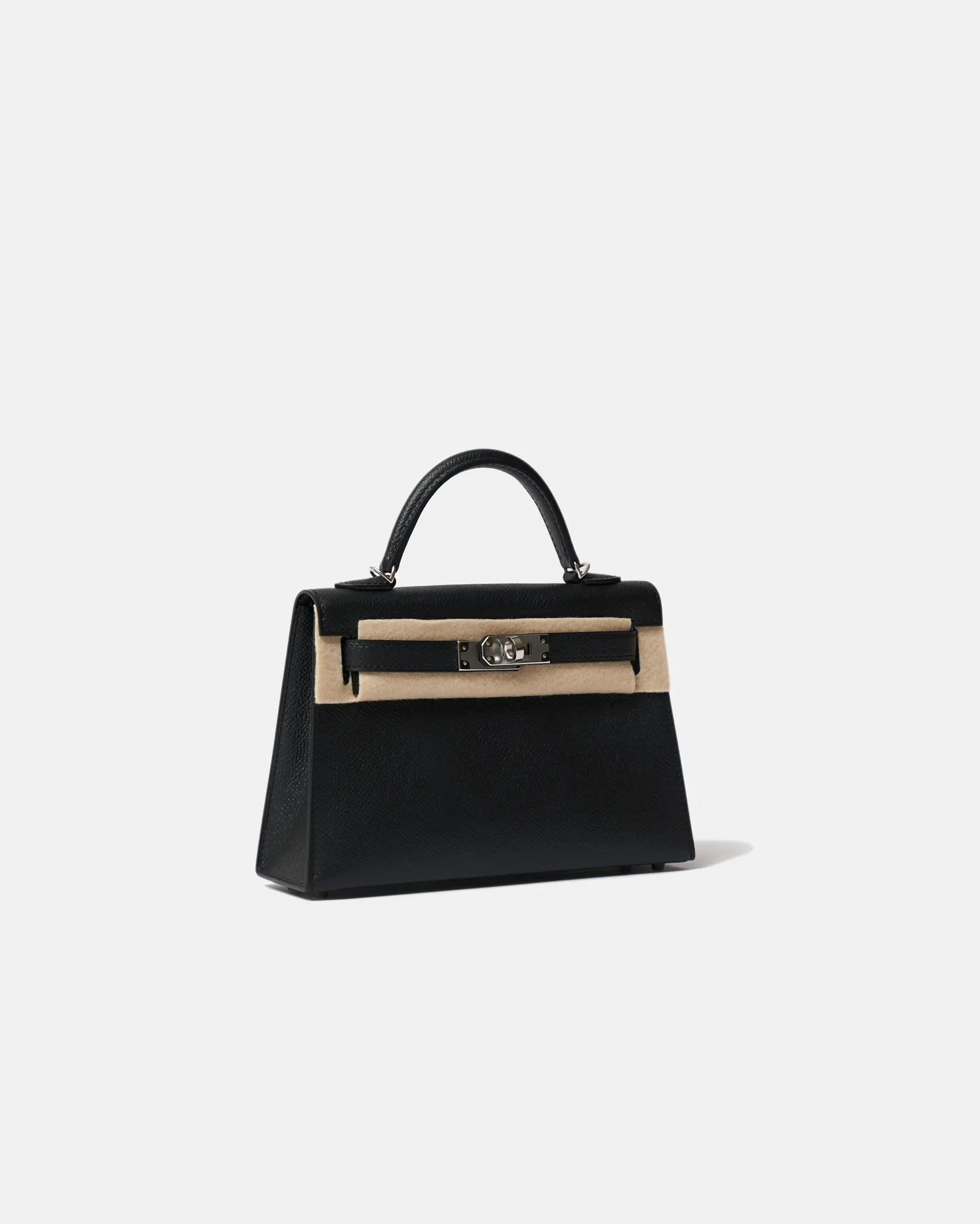 Hermès Mini Kelly 20 Black Epsom PHW