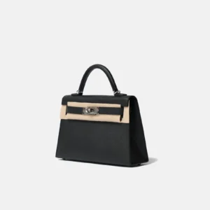 Hermès Mini Kelly 20 Black Epsom PHW