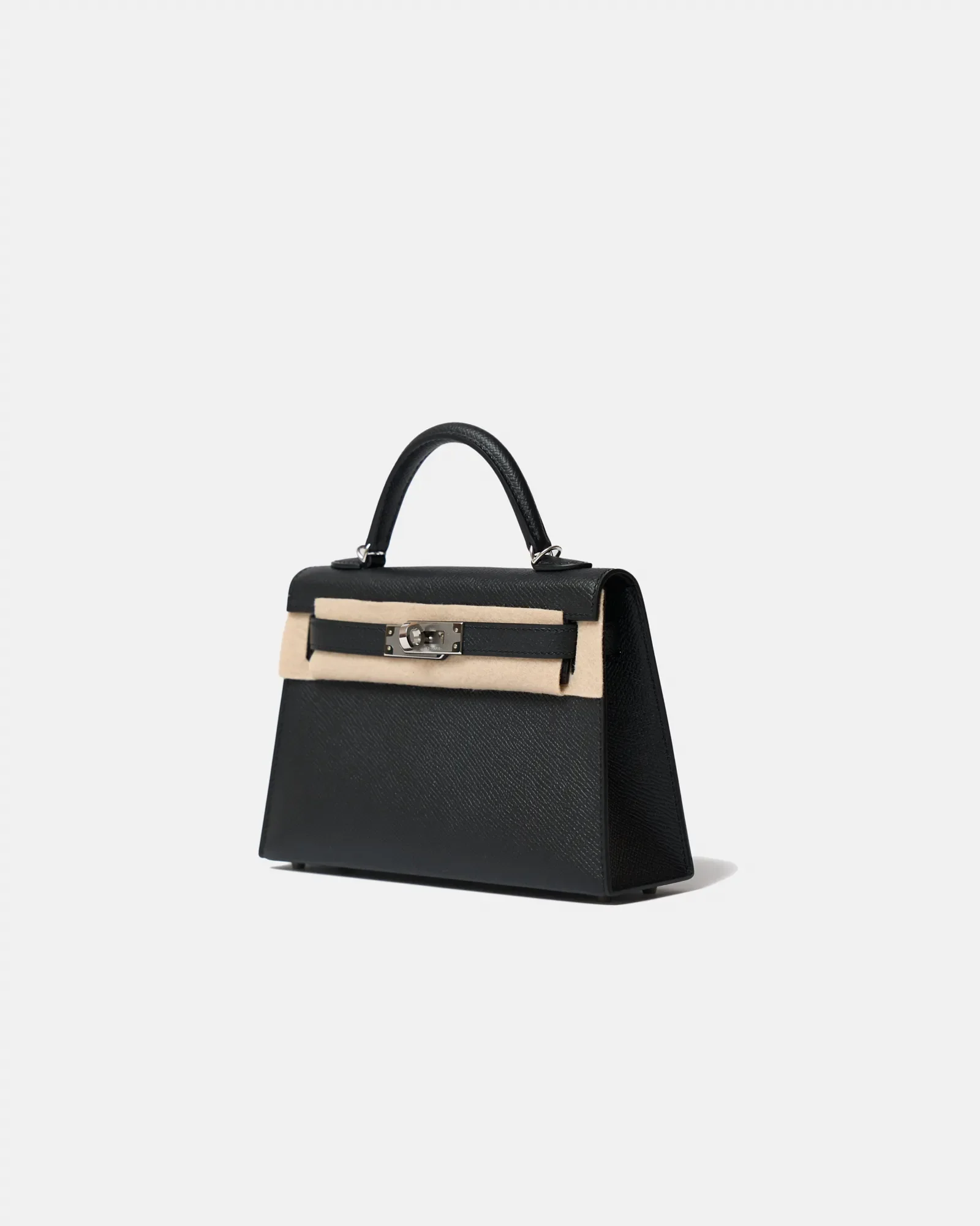 Hermès Mini Kelly 20 Black Epsom PHW