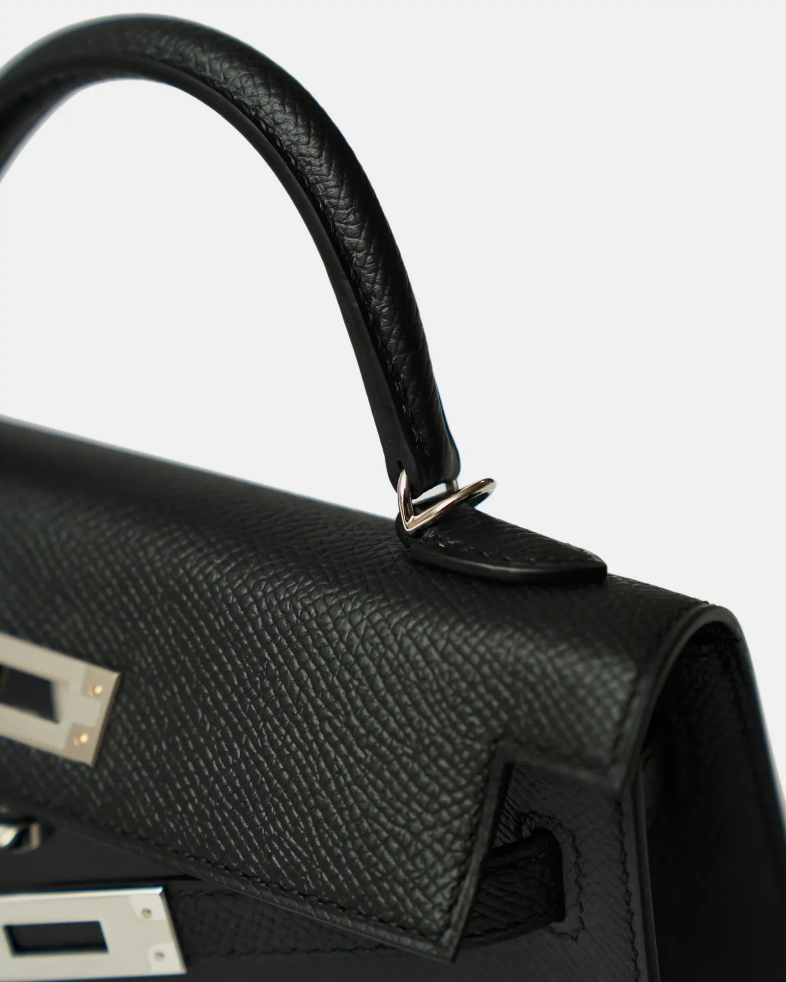 Hermès Mini Kelly 20 Black Epsom PHW