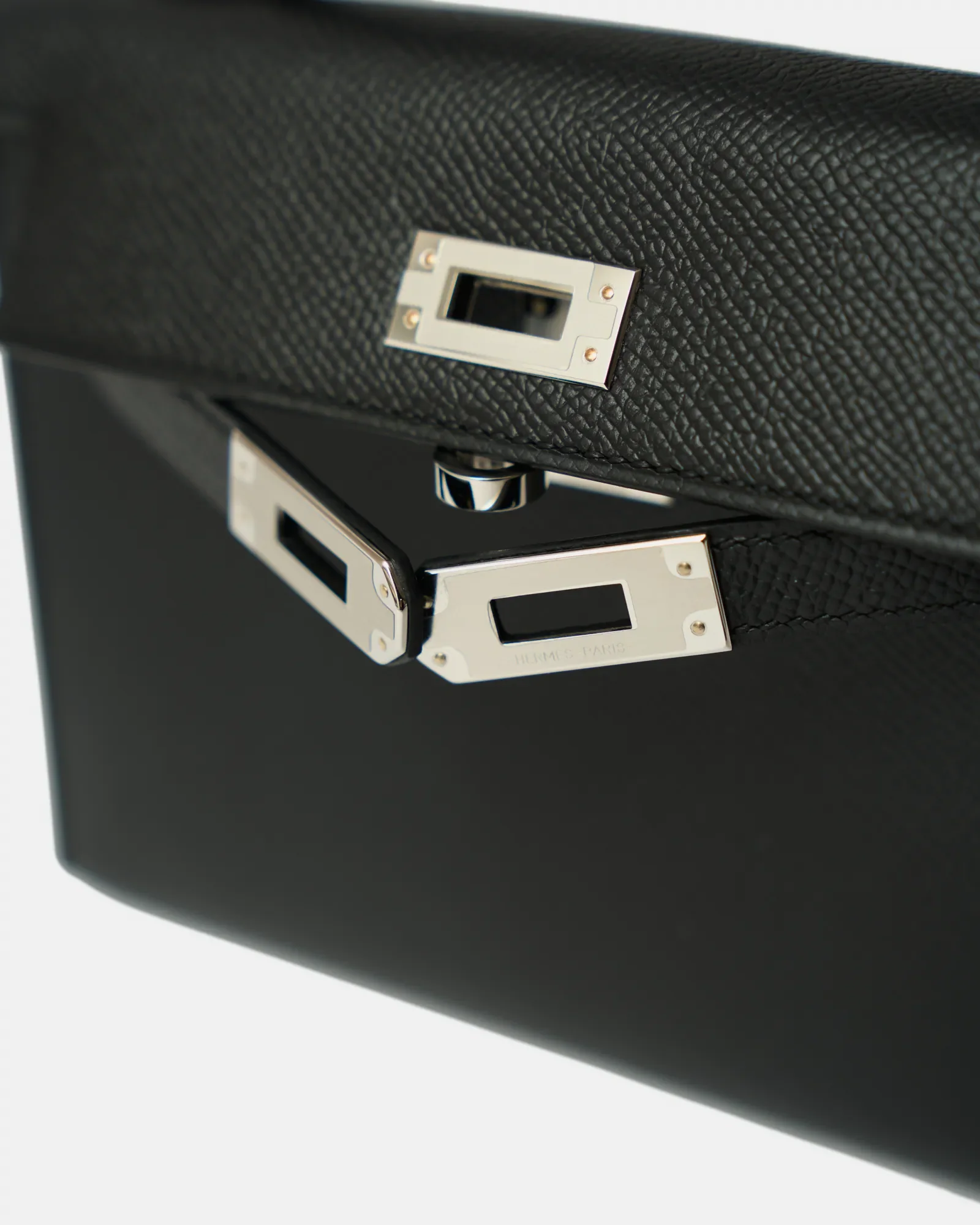 Hermès Mini Kelly 20 Black Epsom PHW