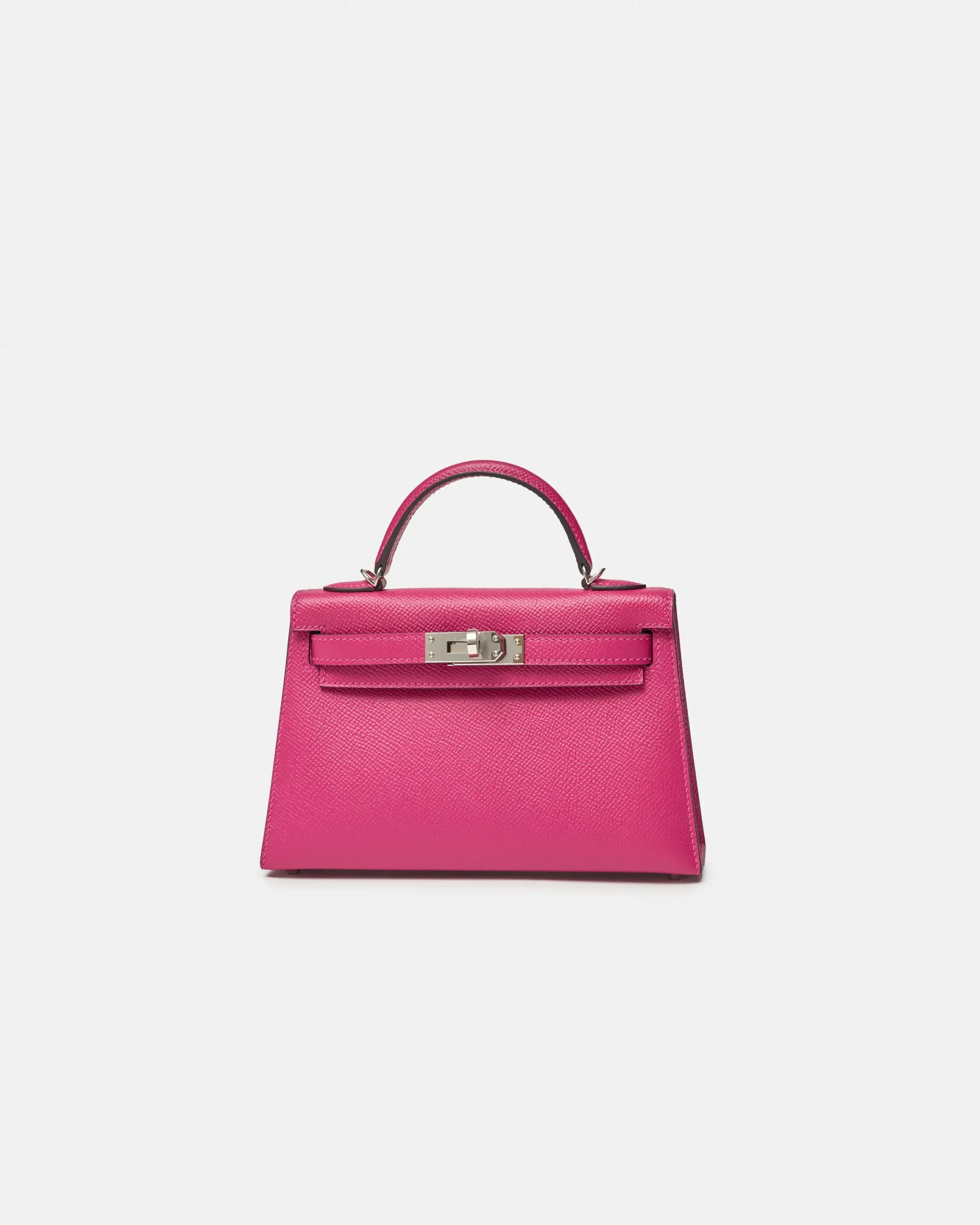 Hermès Mini Kelly 20 Rose Pourpre Epsom PHW