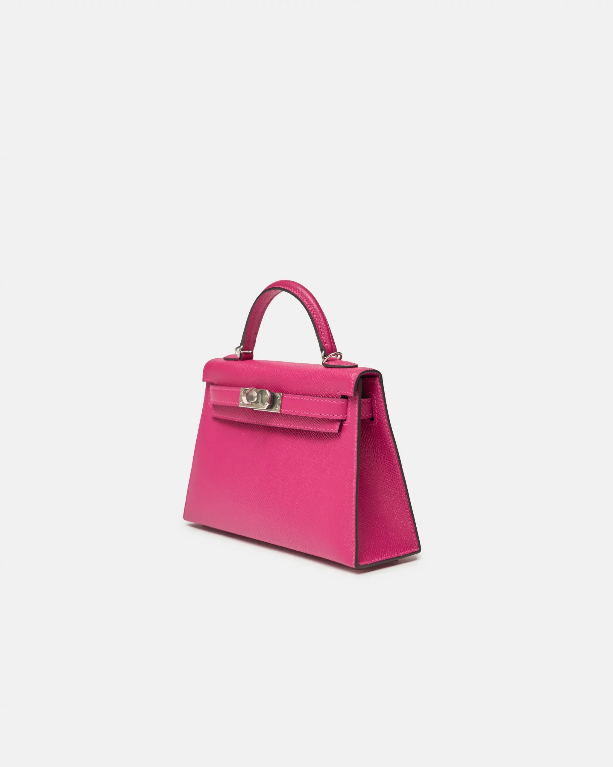 Hermès Mini Kelly 20 Rose Pourpre Epsom PHW