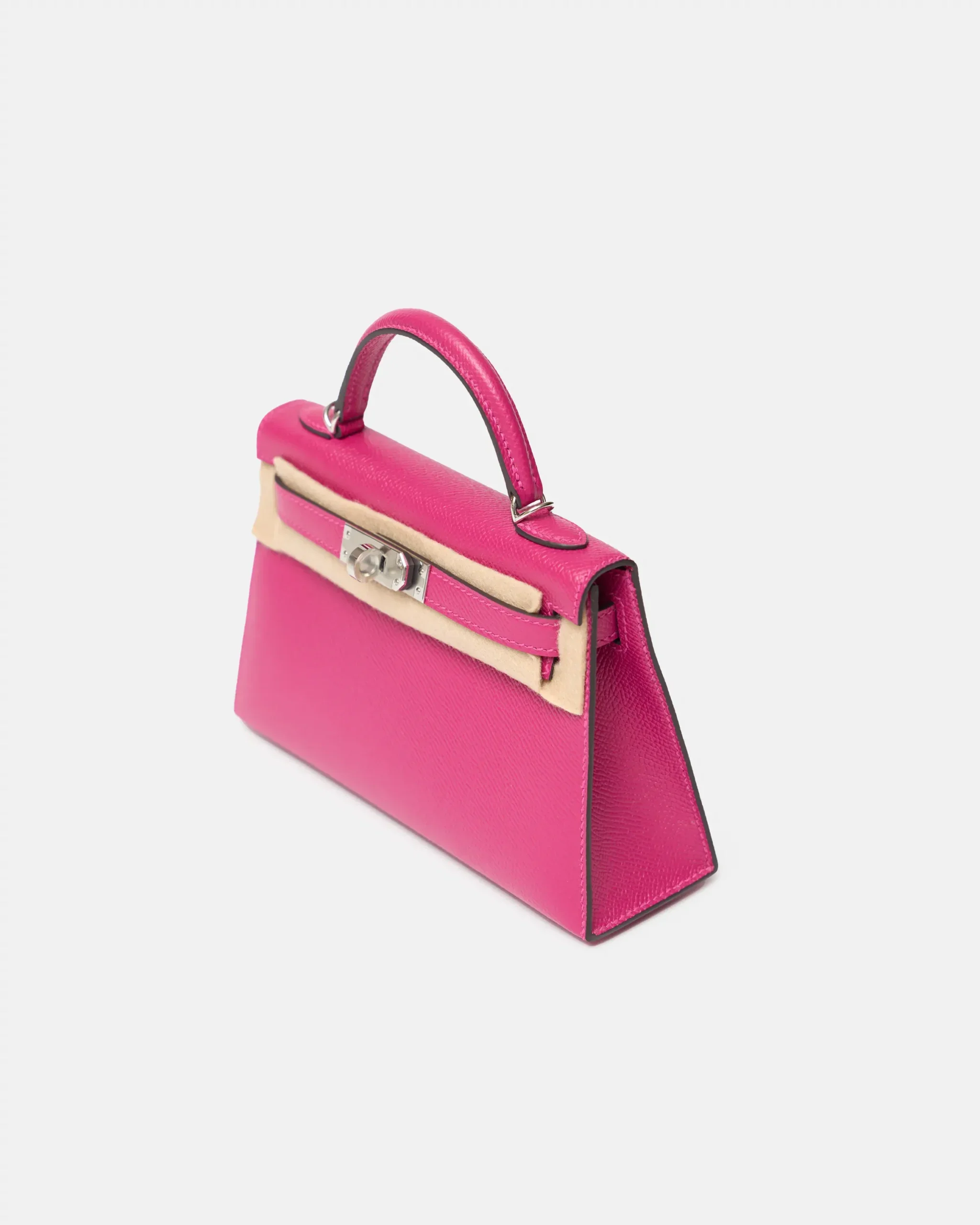 Hermès Mini Kelly 20 Rose Pourpre Epsom PHW