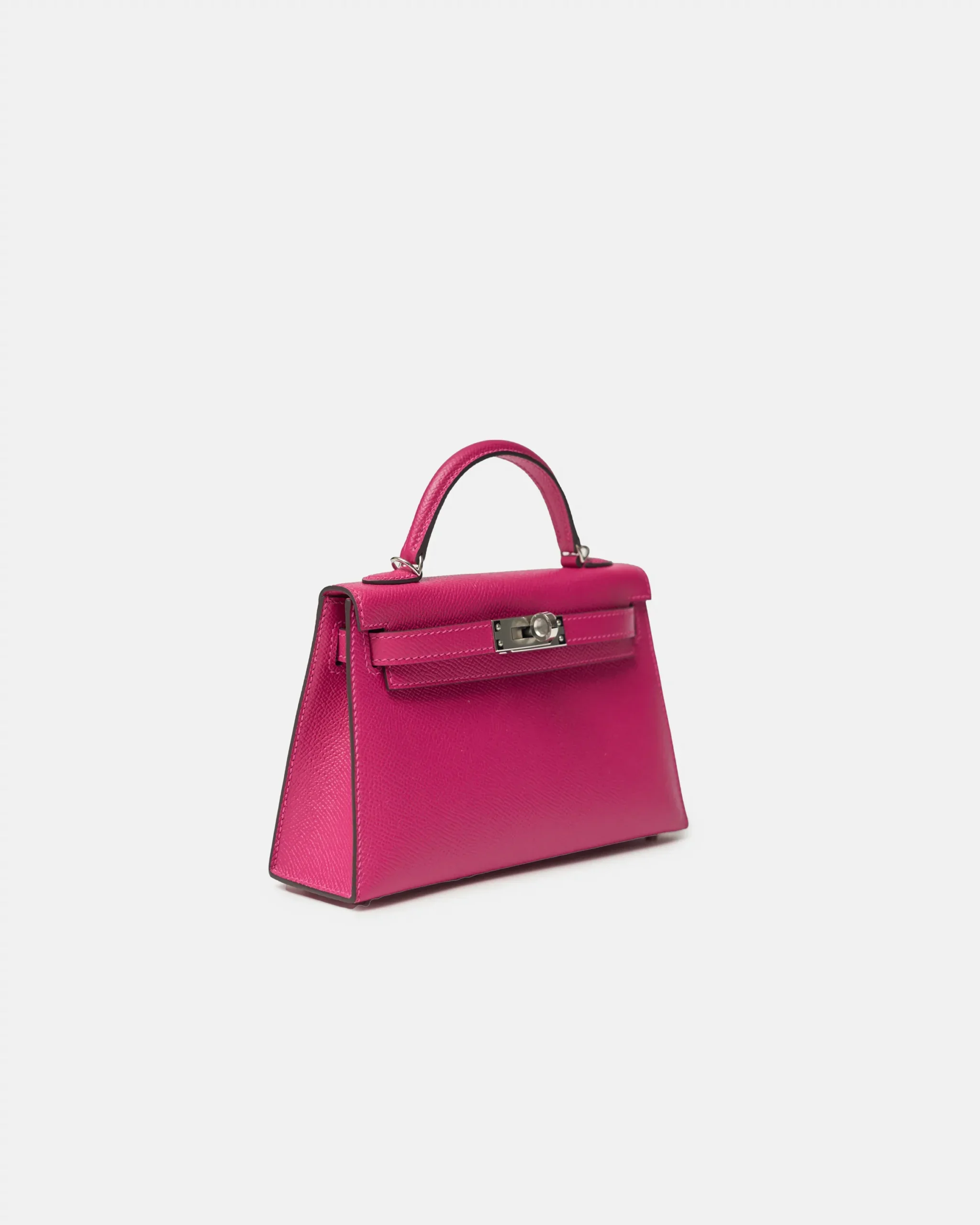 Hermès Mini Kelly 20 Rose Pourpre Epsom PHW