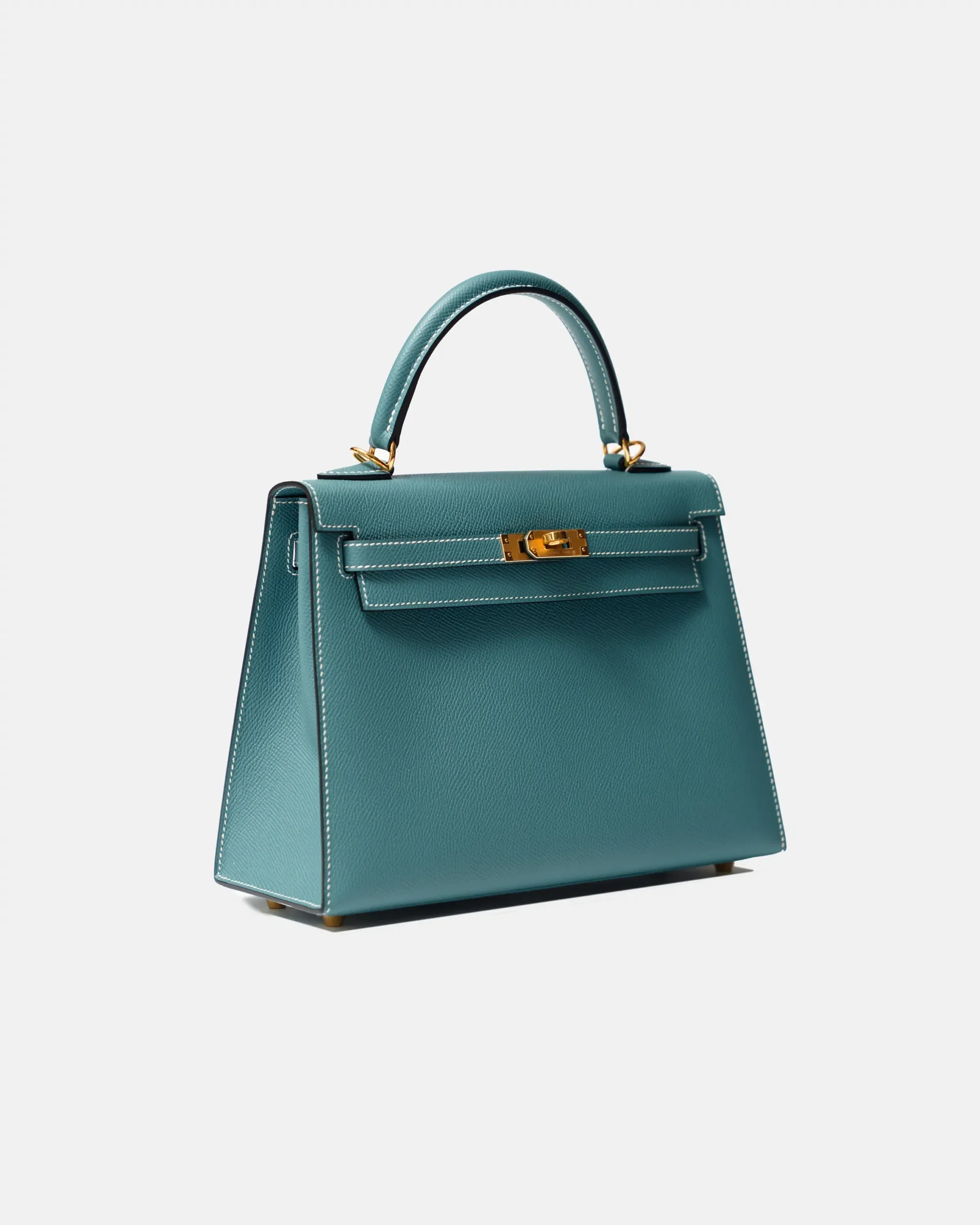 Hermès Kelly 25 Blue Jean Epsom GHW