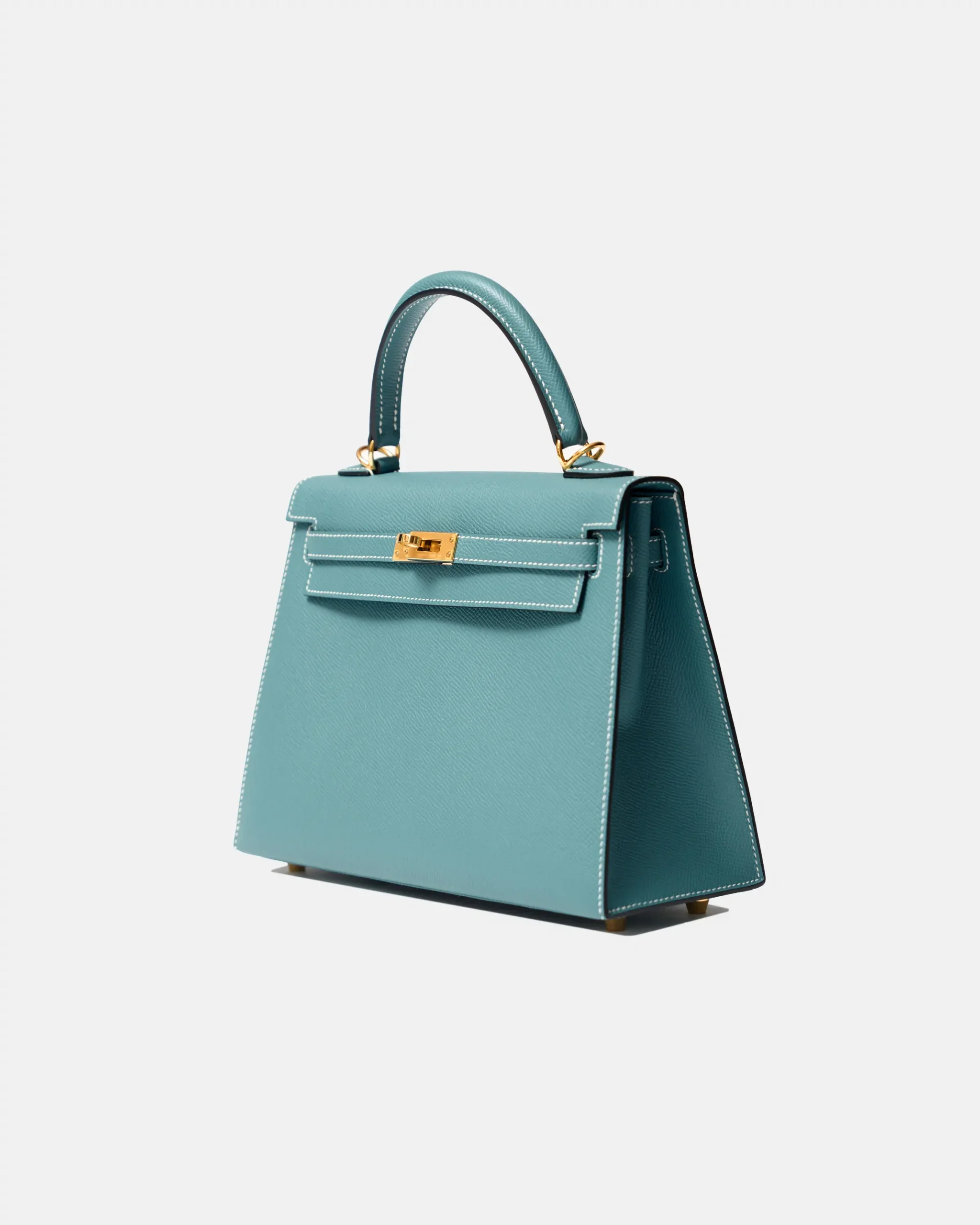 Hermès Kelly 25 Blue Jean Epsom GHW