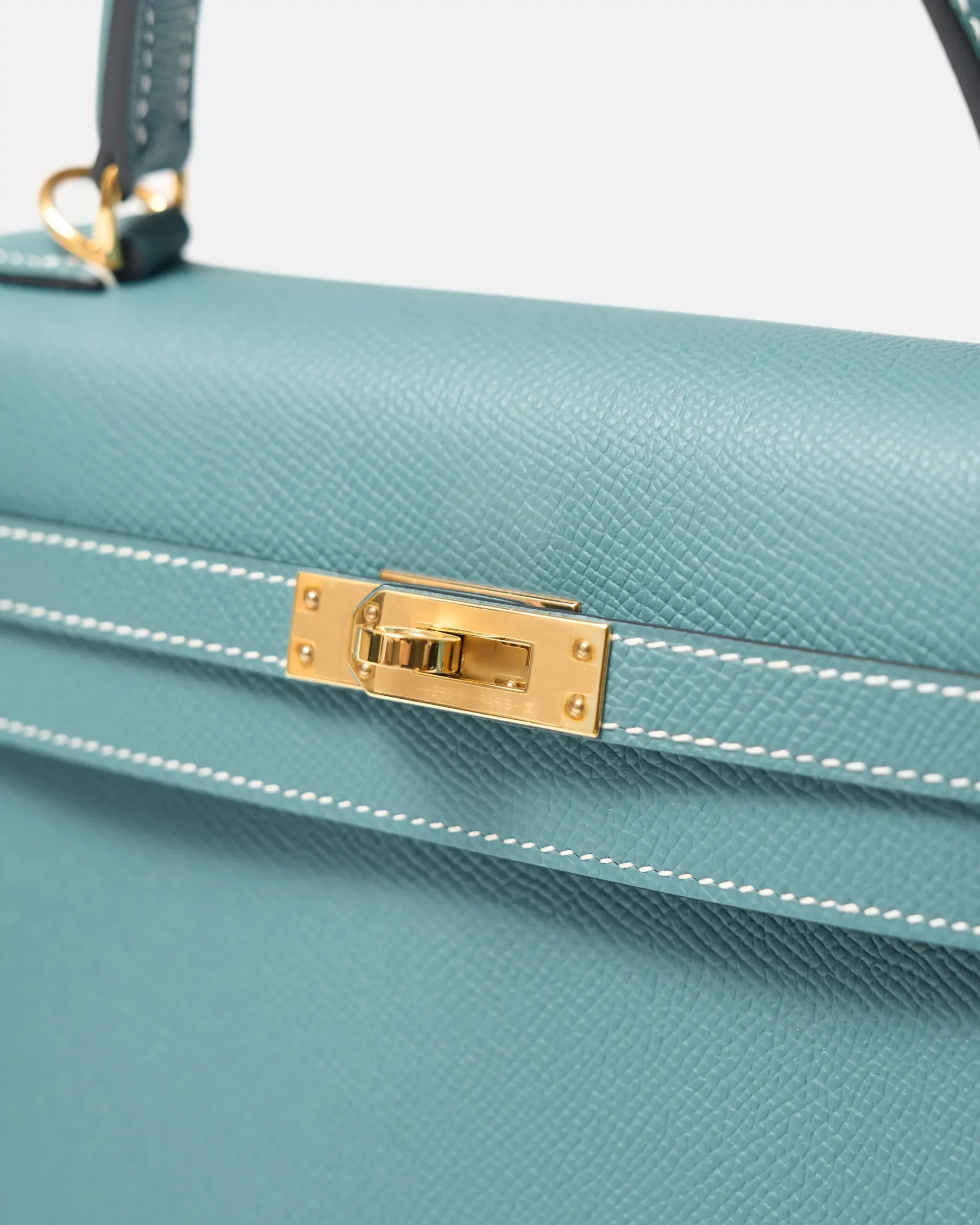 Hermès Kelly 25 Blue Jean Epsom GHW