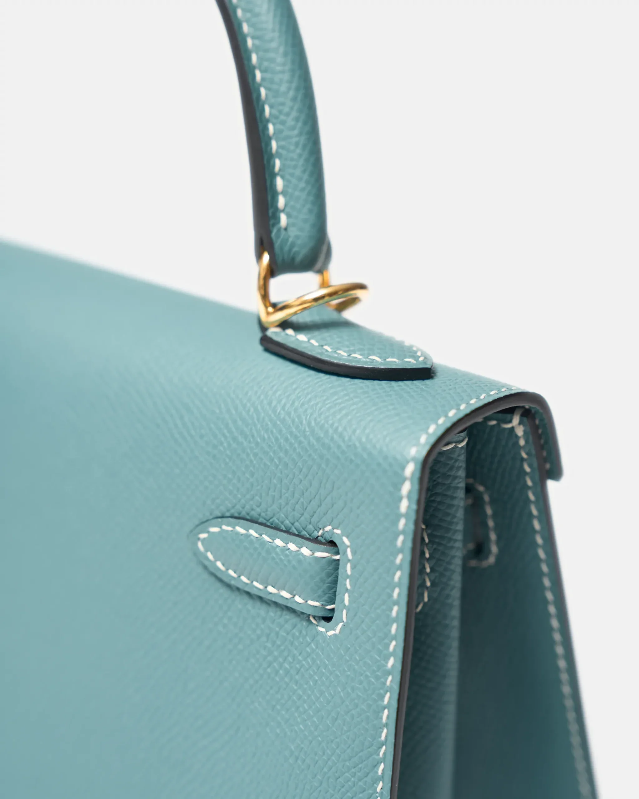 Hermès Kelly 25 Blue Jean Epsom GHW