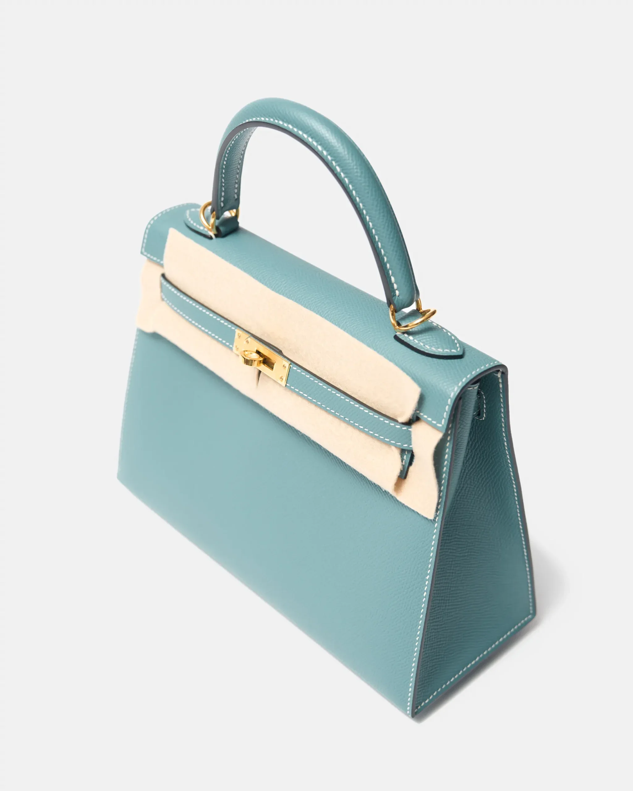 Hermès Kelly 25 Blue Jean Epsom GHW