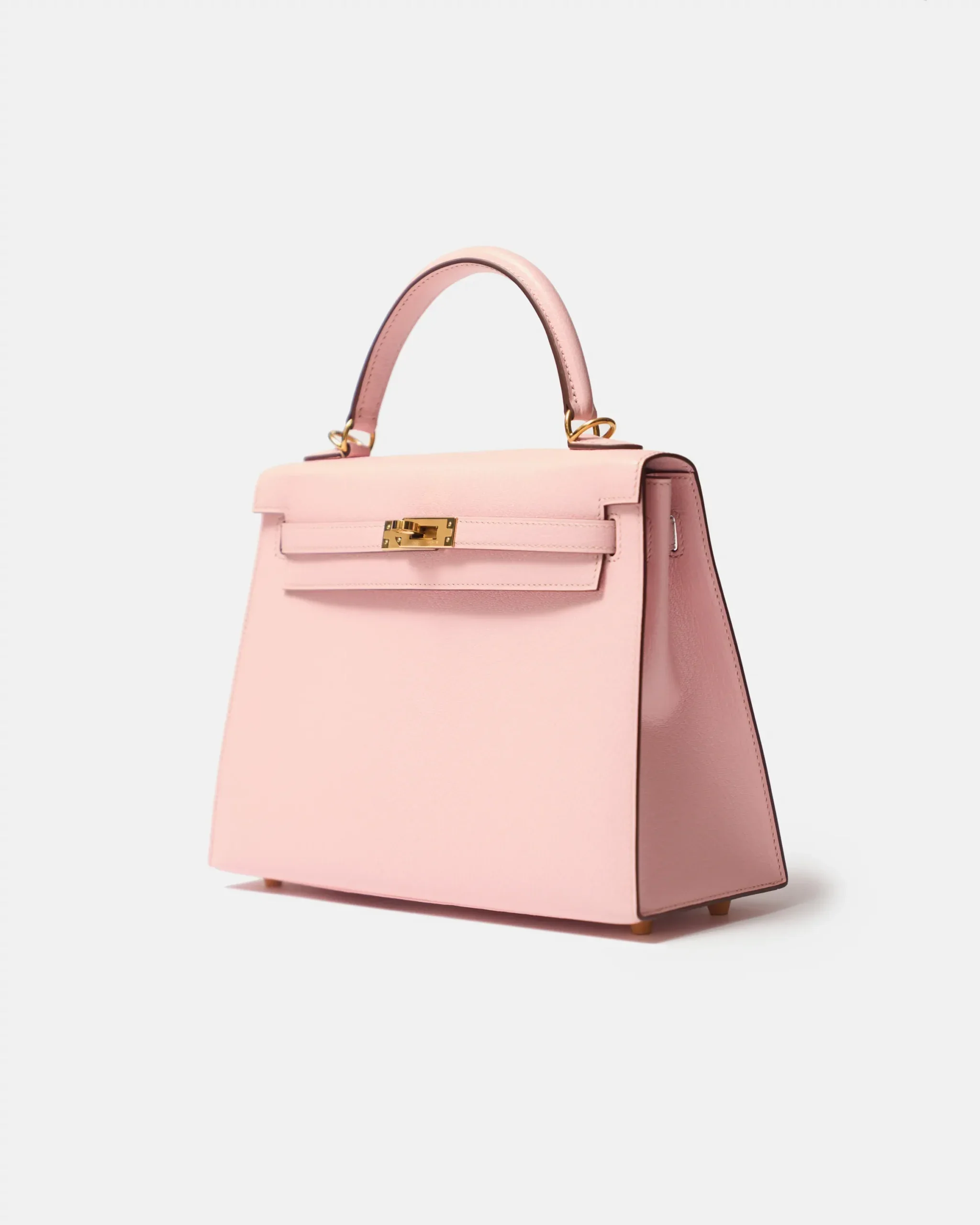 Hermès Kelly 25 Rose Sakura Chevre Mysore GHW