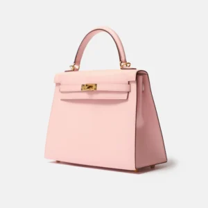 Hermès Kelly 25 Rose Sakura Chevre Mysore GHW