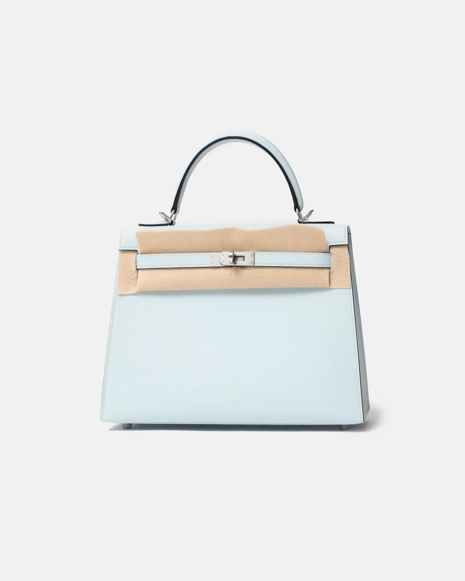 Hermès Kelly 25 Bleu Brume Epsom PHW