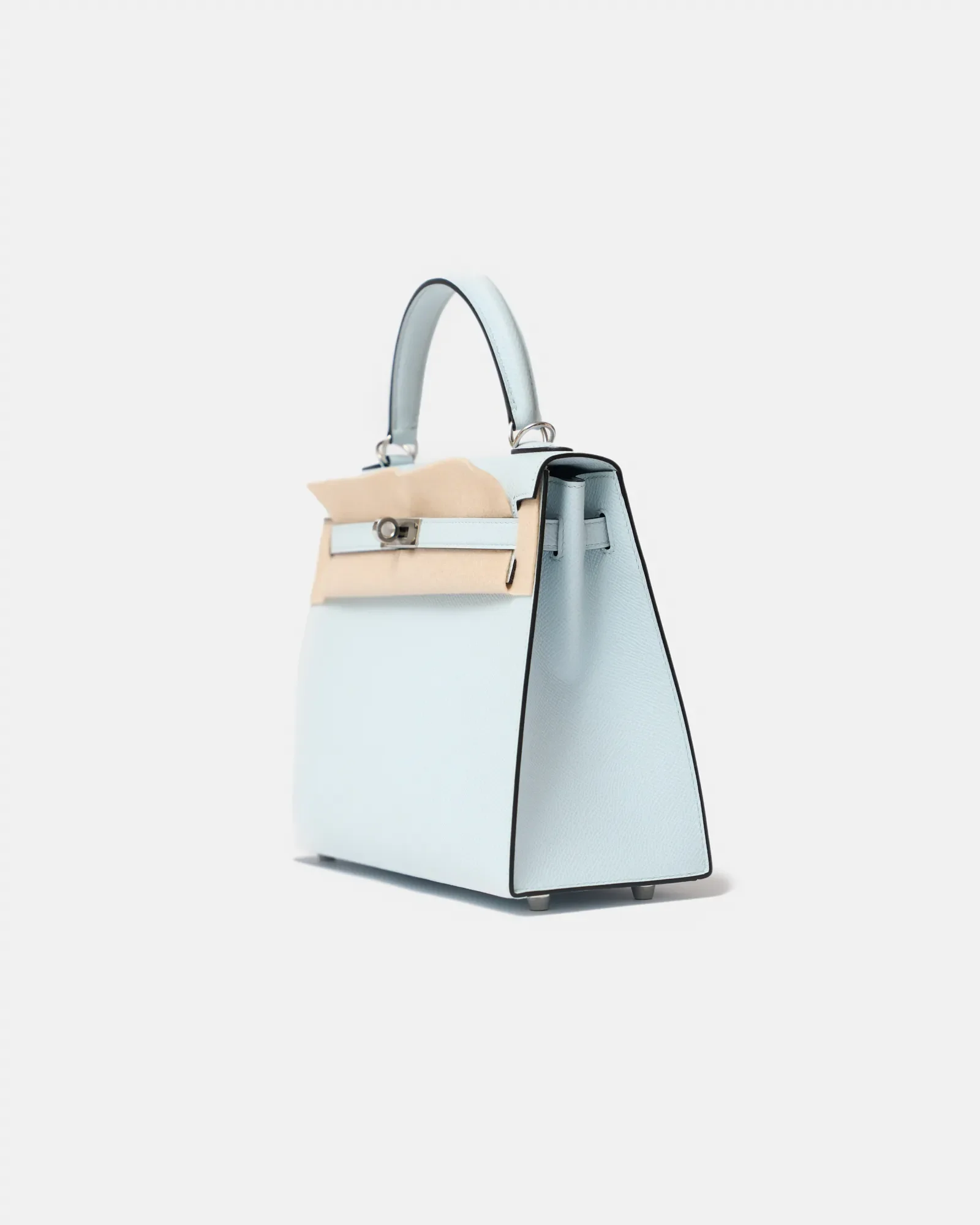 Hermès Kelly 25 Bleu Brume Epsom PHW
