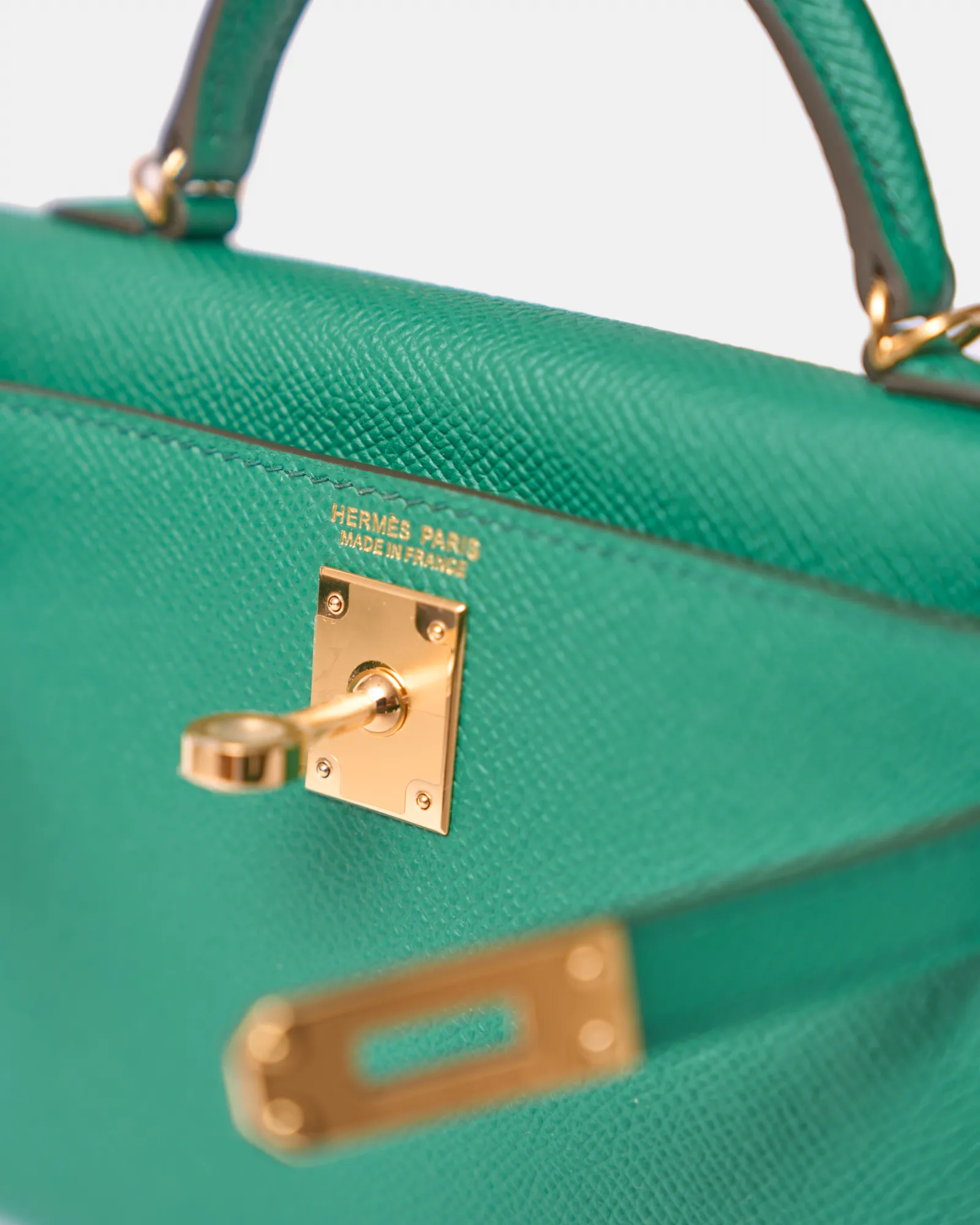 Hermès Mini Kelly 20 Vert Vertigo Epsom GHW
