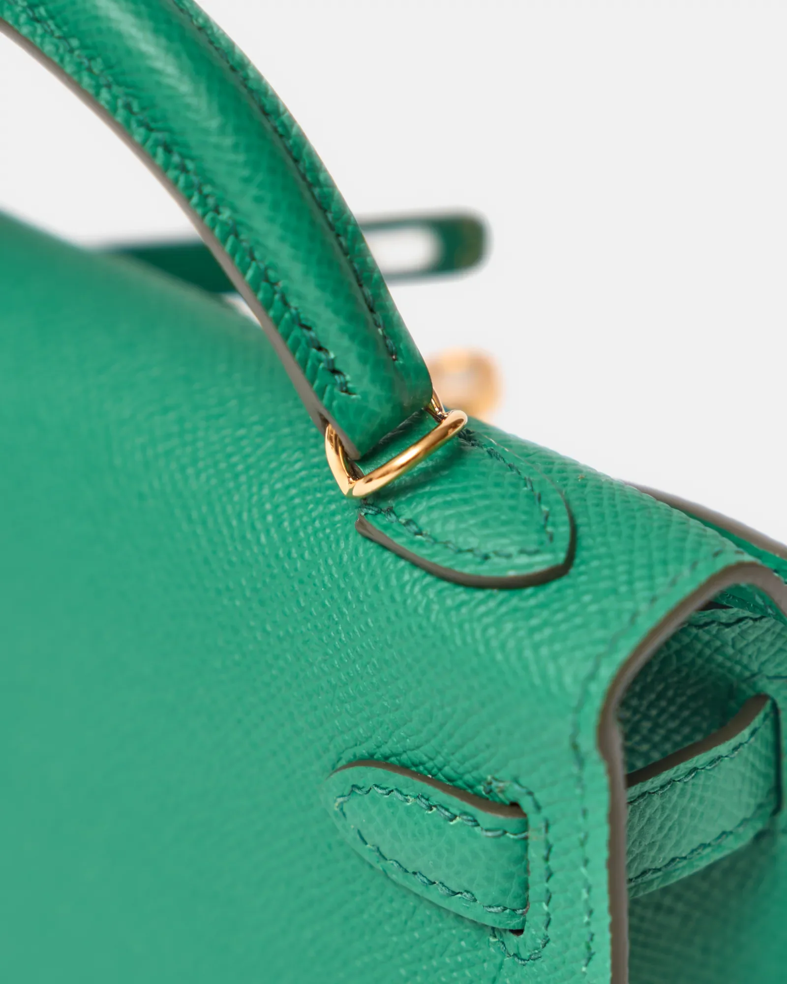Hermès Mini Kelly 20 Vert Vertigo Epsom GHW