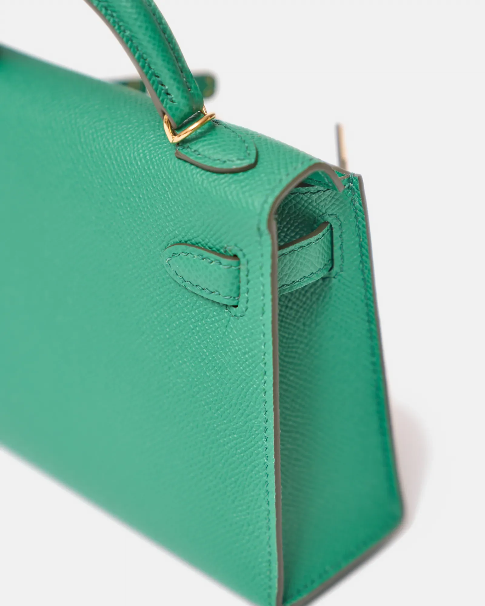 Hermès Mini Kelly 20 Vert Vertigo Epsom GHW