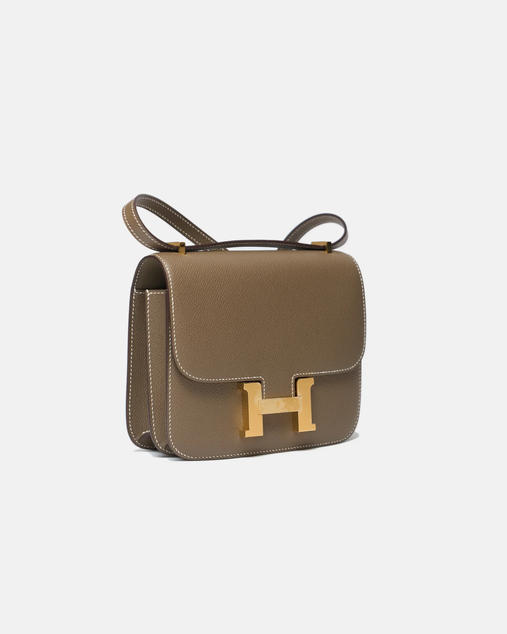 Hermès Mini Constance 18 Etoupe Epsom GHW