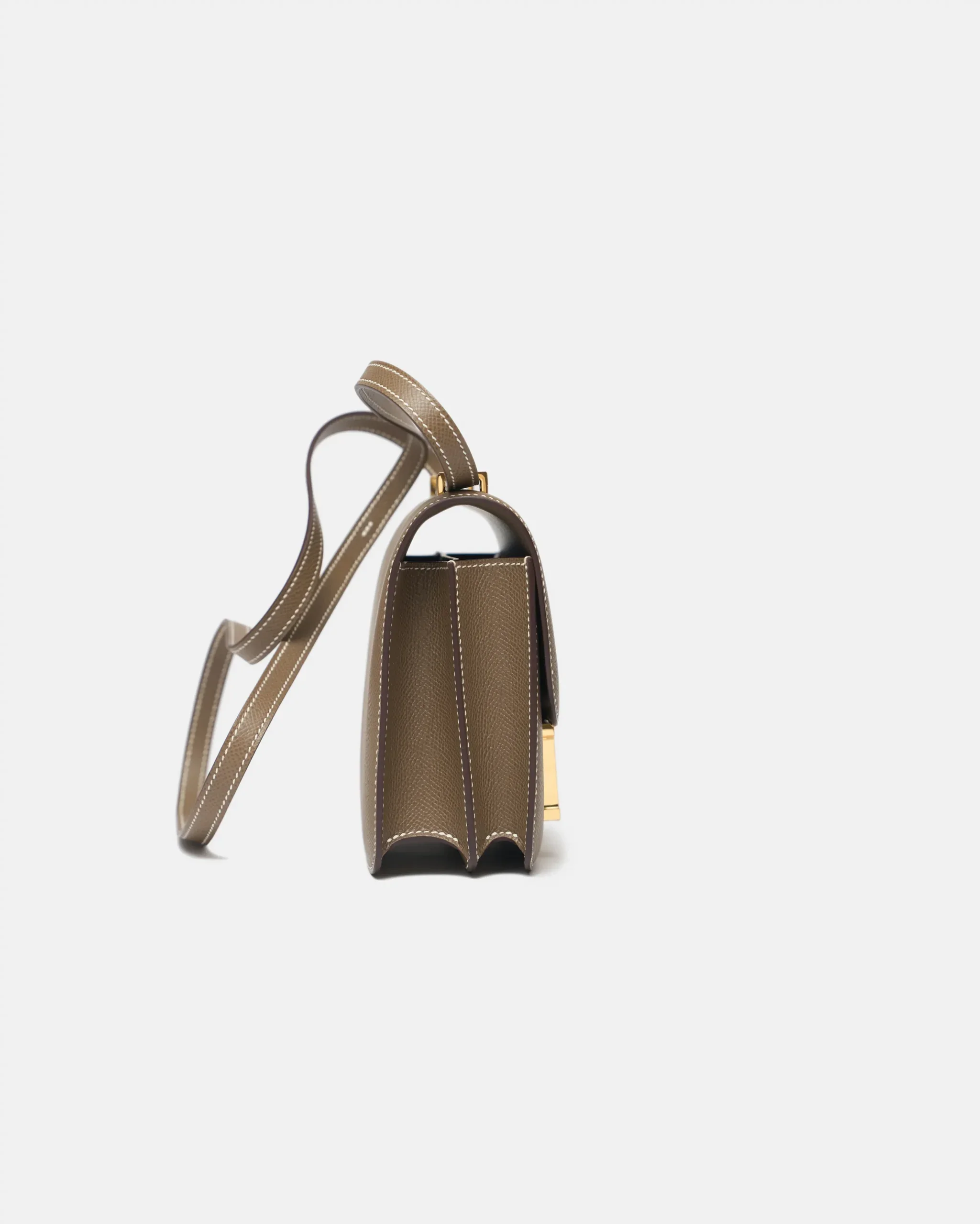 Hermès Mini Constance 18 Etoupe Epsom GHW