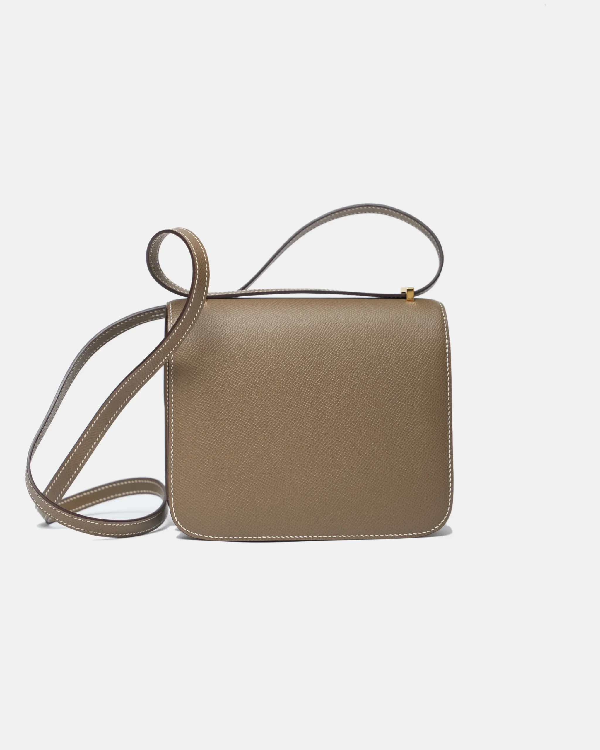 Hermès Mini Constance 18 Etoupe Epsom GHW