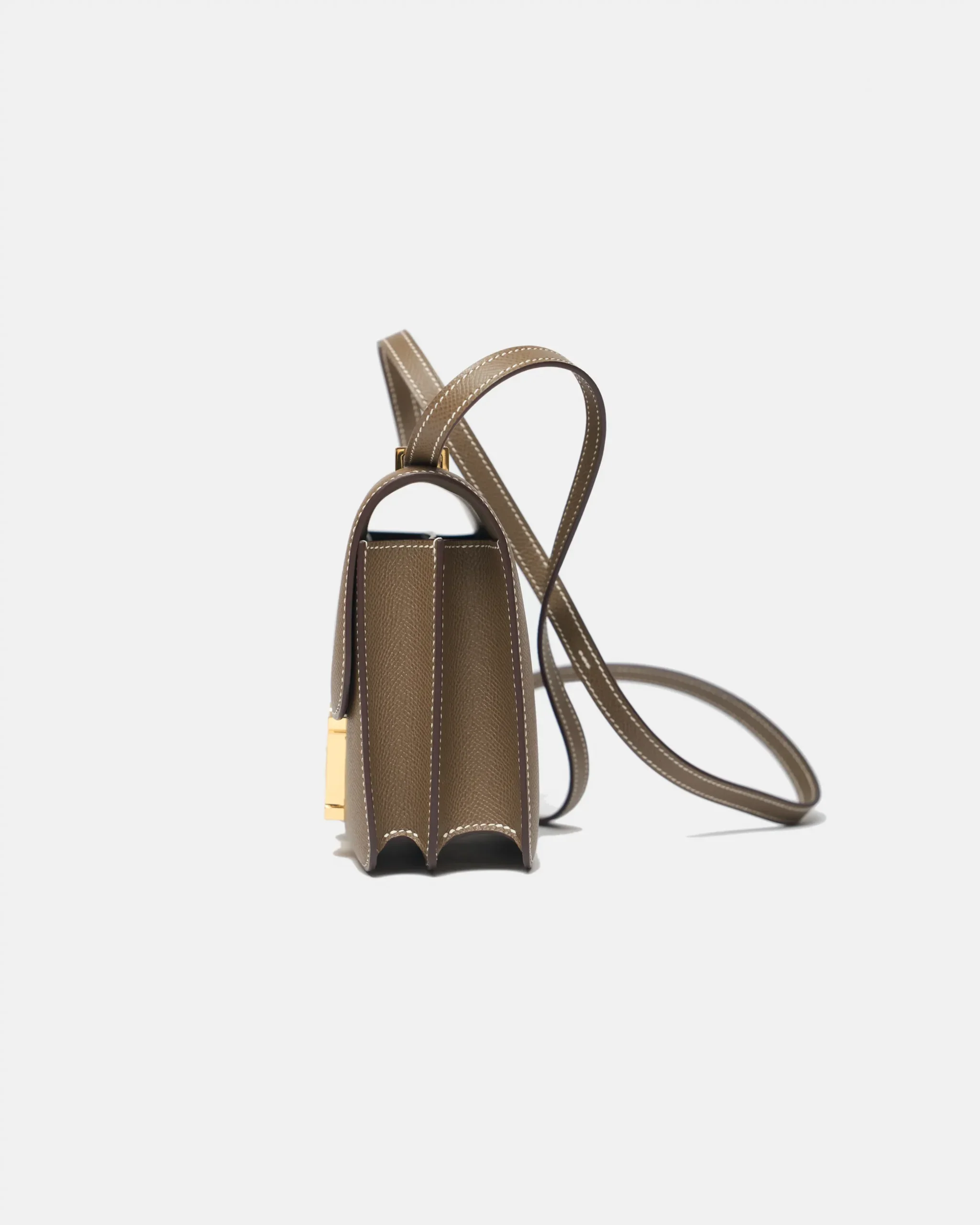 Hermès Mini Constance 18 Etoupe Epsom GHW