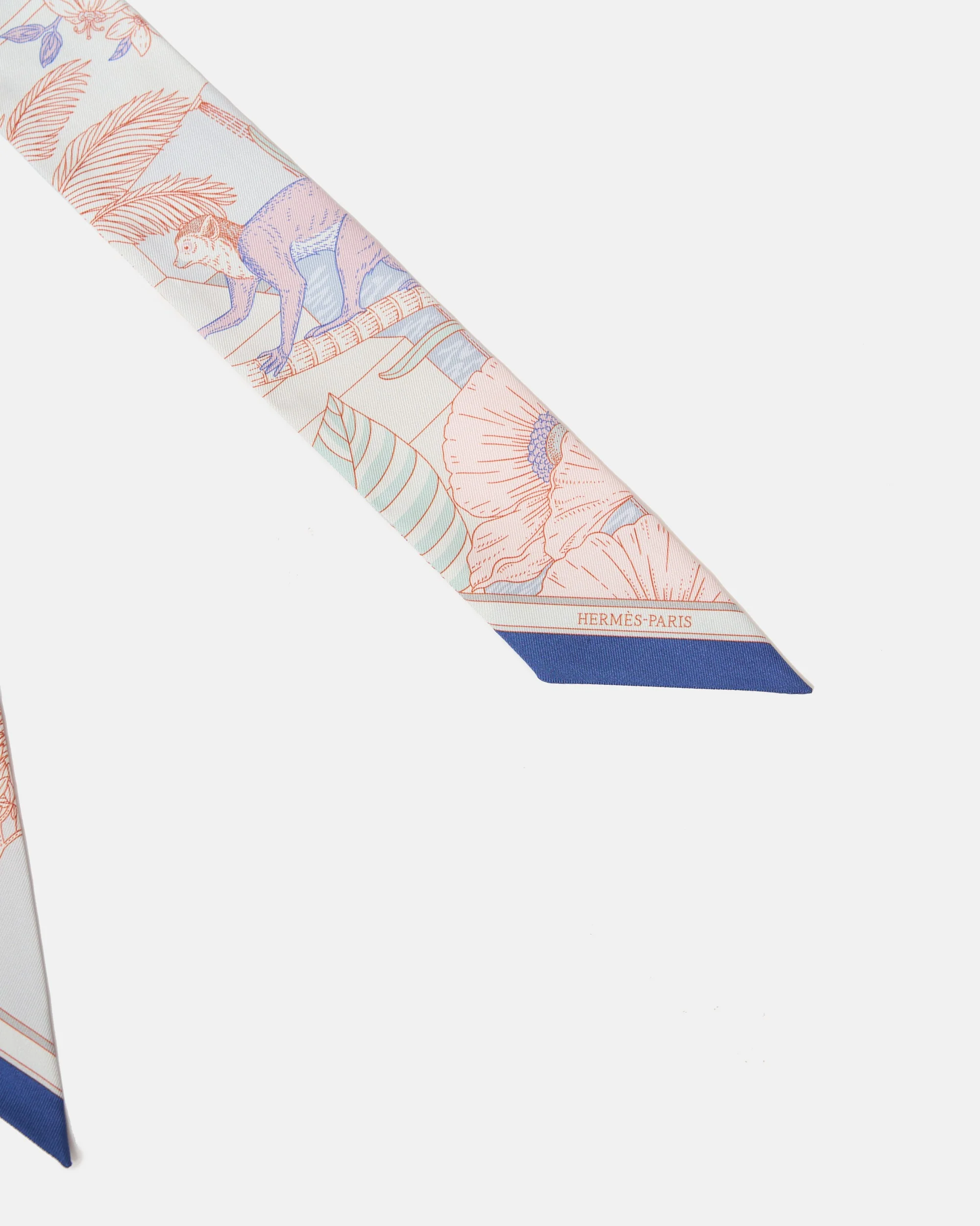 Hermès Twilly 86 Precious Paradise In Gris Perle Bleu Vi