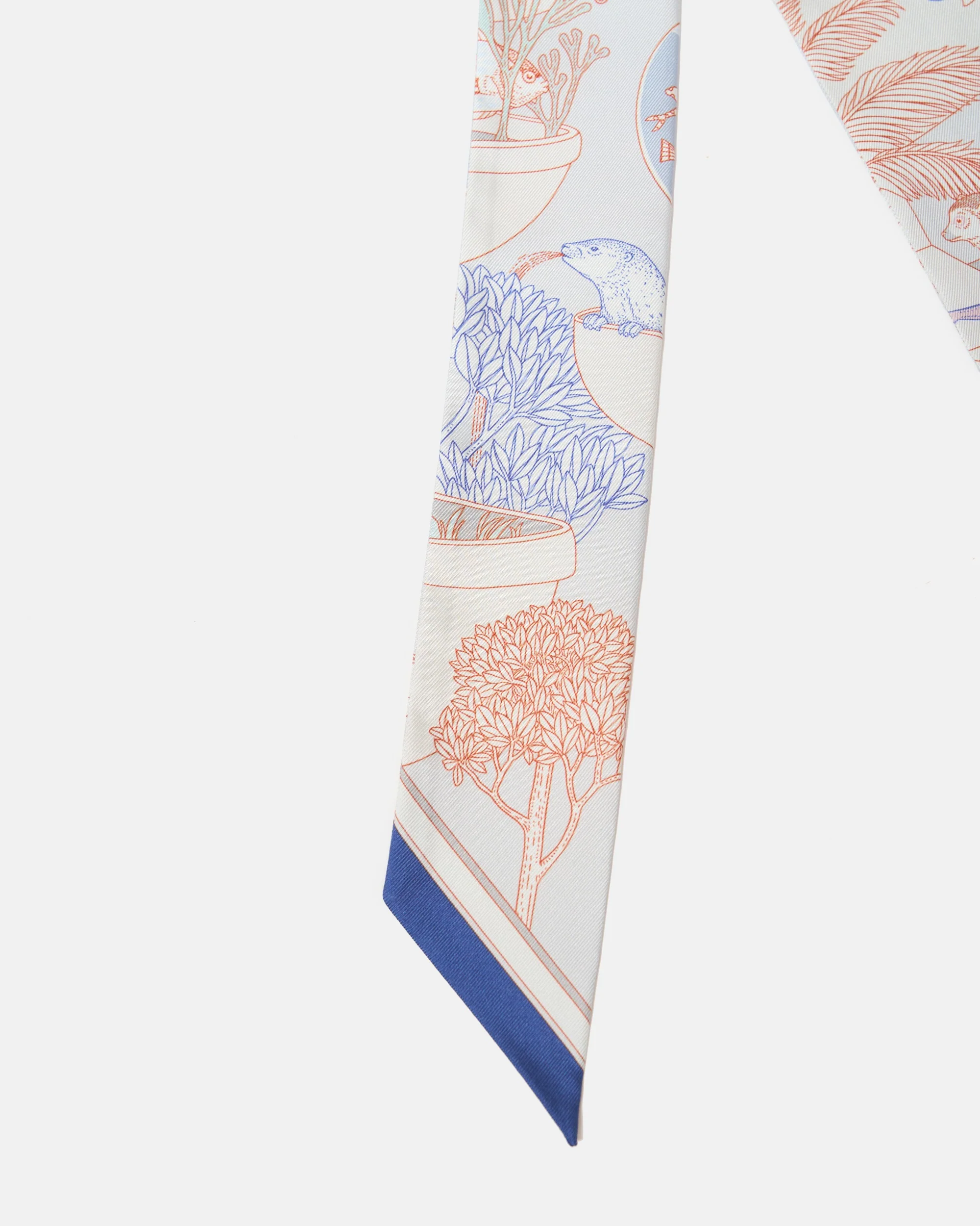 Hermès Twilly 86 Precious Paradise In Gris Perle Bleu Vi