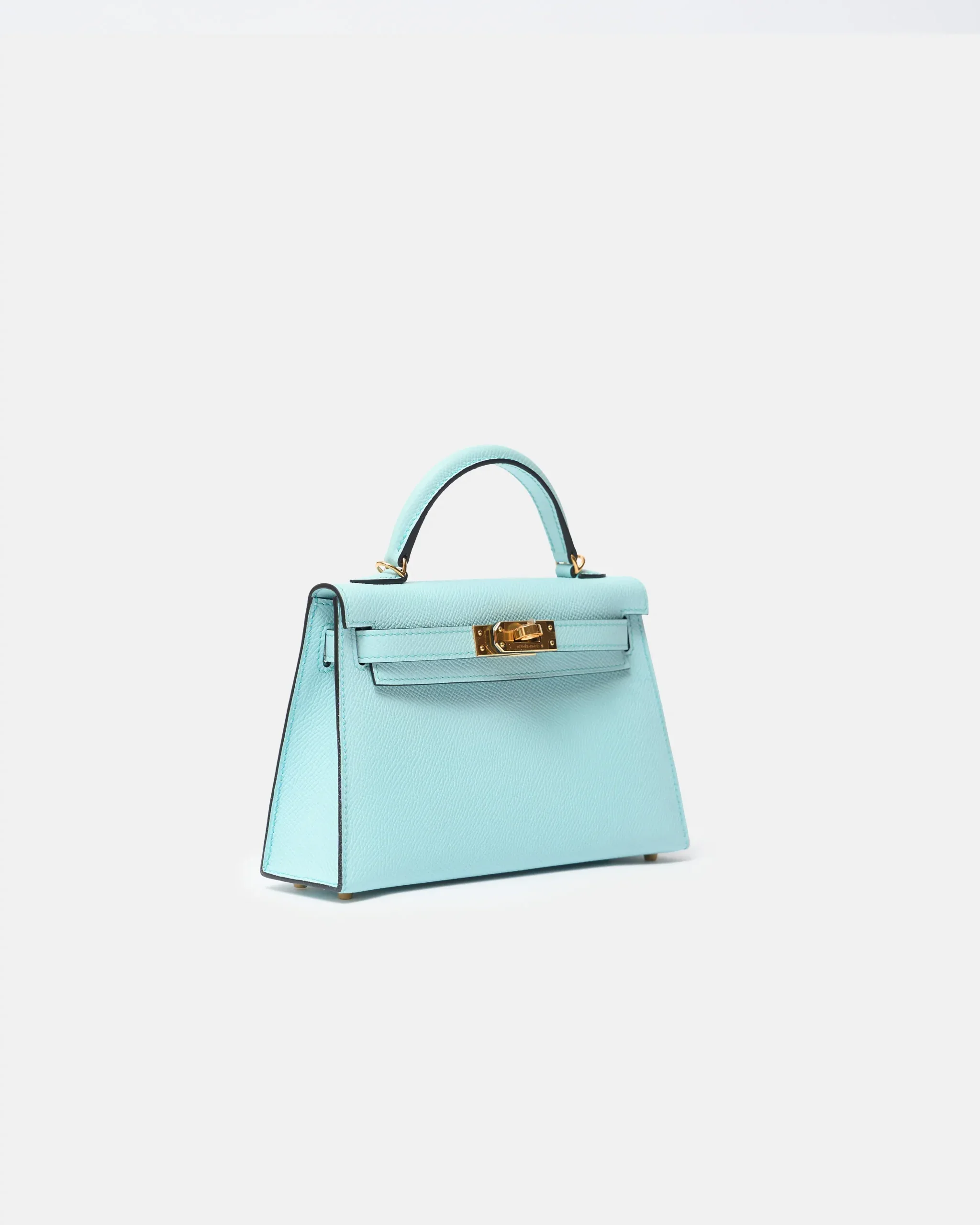 Hermès Mini Kelly 20 Blue Zephyr Epsom GHW