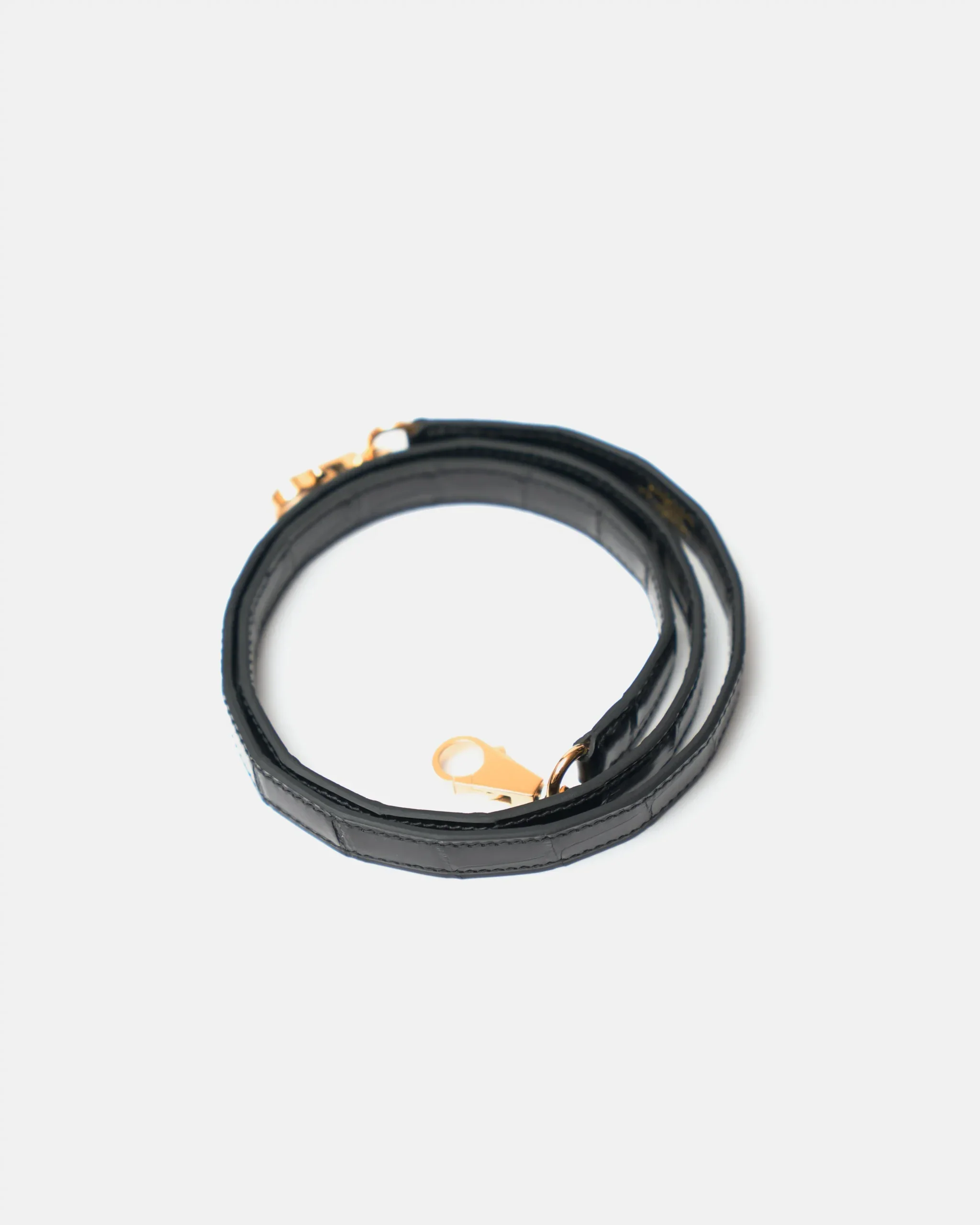 Hermès Kelly 25 Black Shiny Crocodile GHW