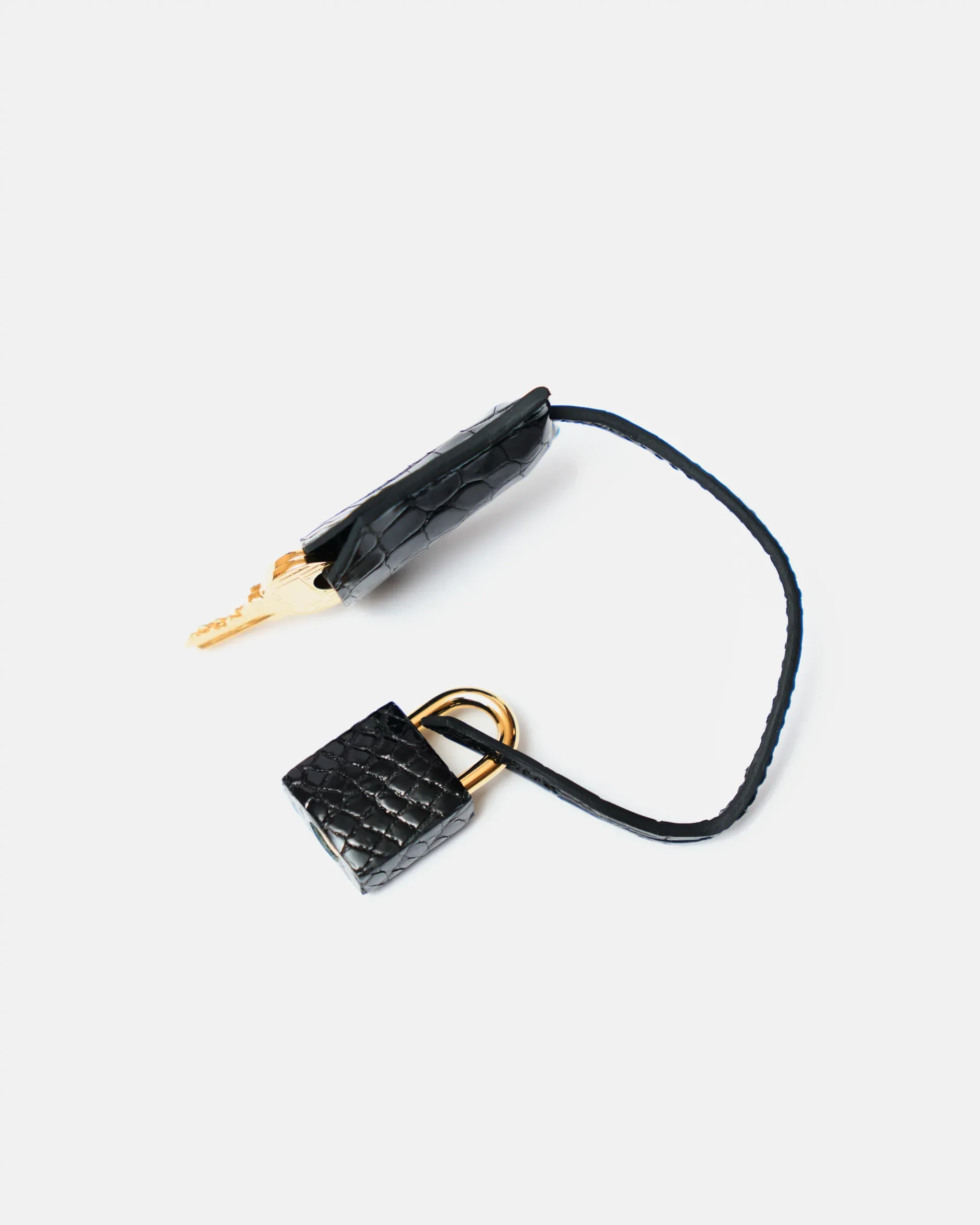 Hermès Kelly 25 Black Shiny Crocodile GHW