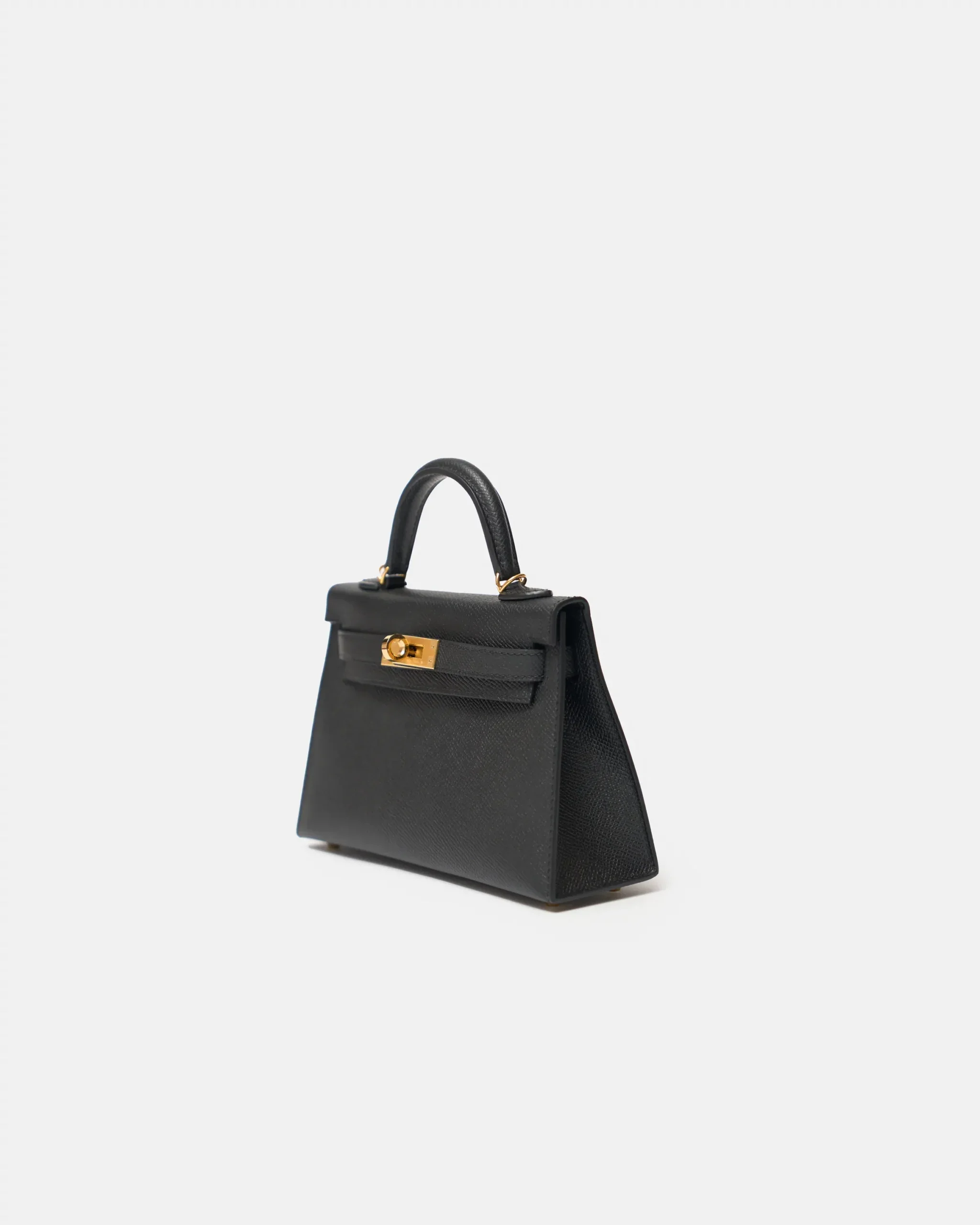 Hermès Kelly 20 Black Epsom GHW