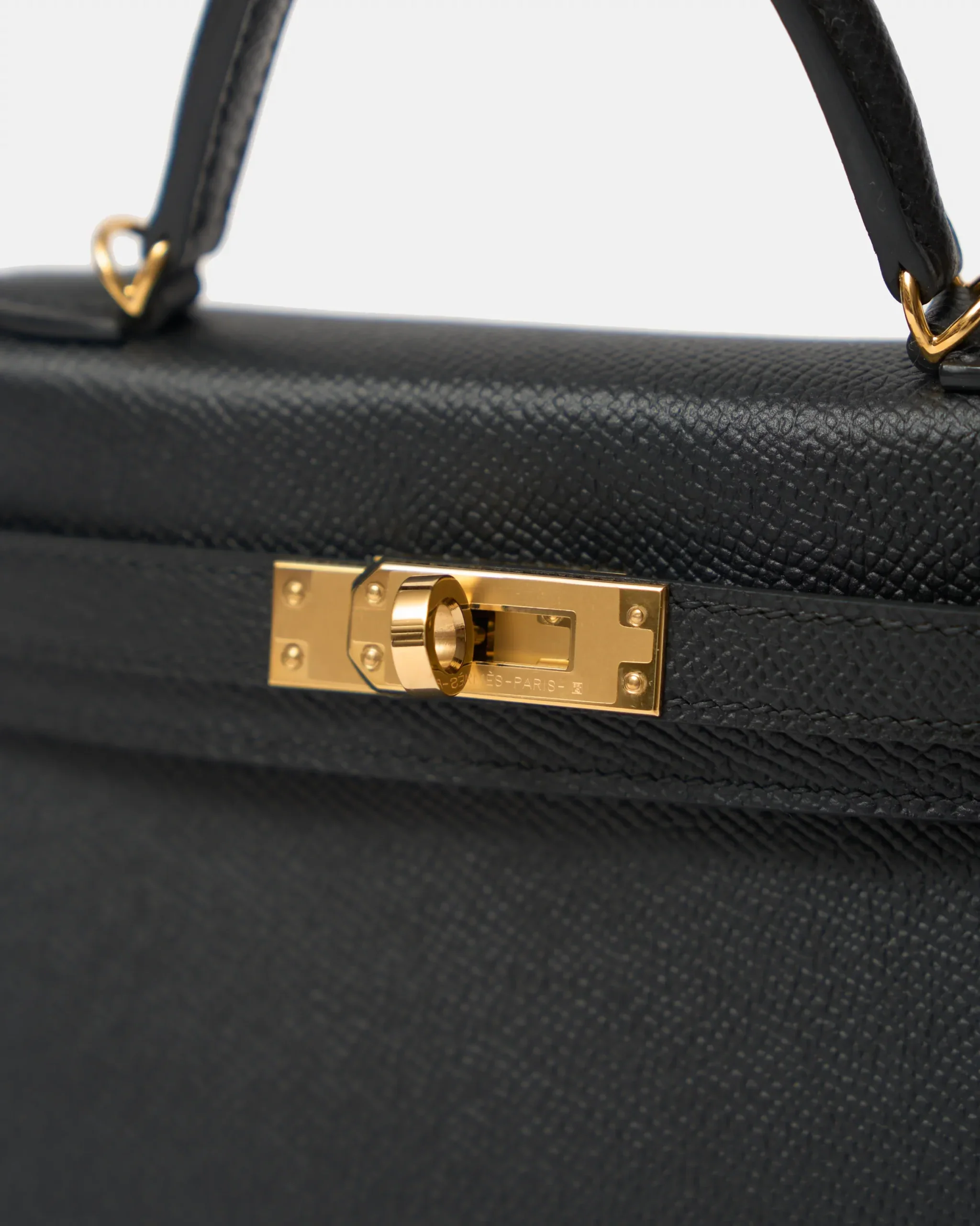 Hermès Kelly 20 Black Epsom GHW