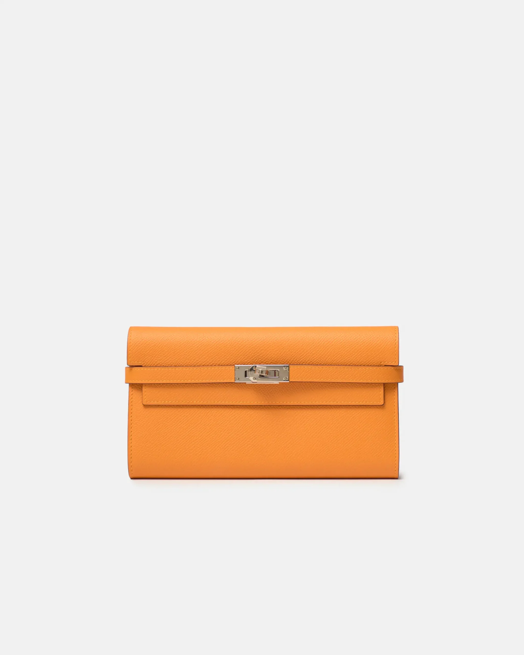 Hermès Kelly Classic Wallet Apricot Rose Azalee Epsom PHW