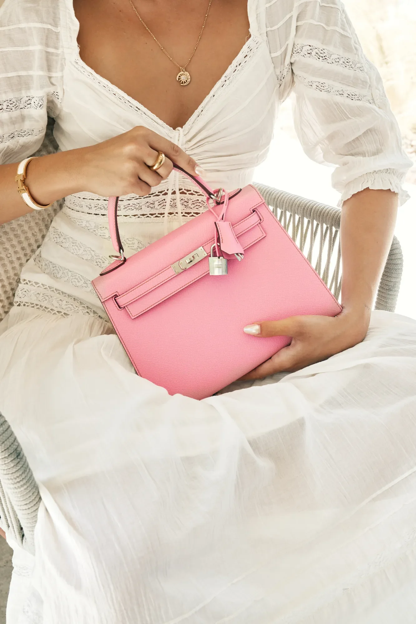 Hermès Kelly 25 bubblegum Epsom PHW