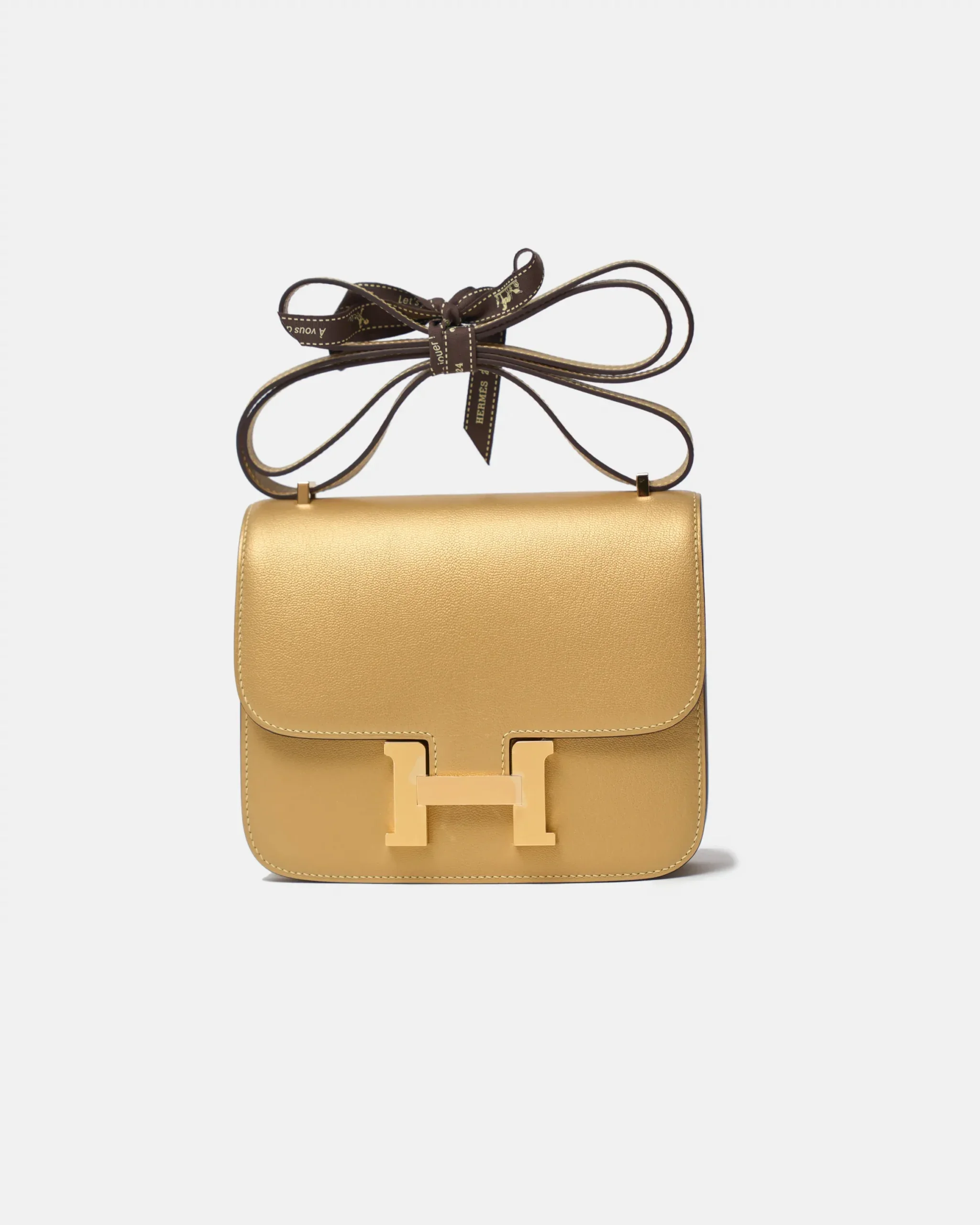 Hermès Constance 18 Doré Chevre Chamkilight Permabrass