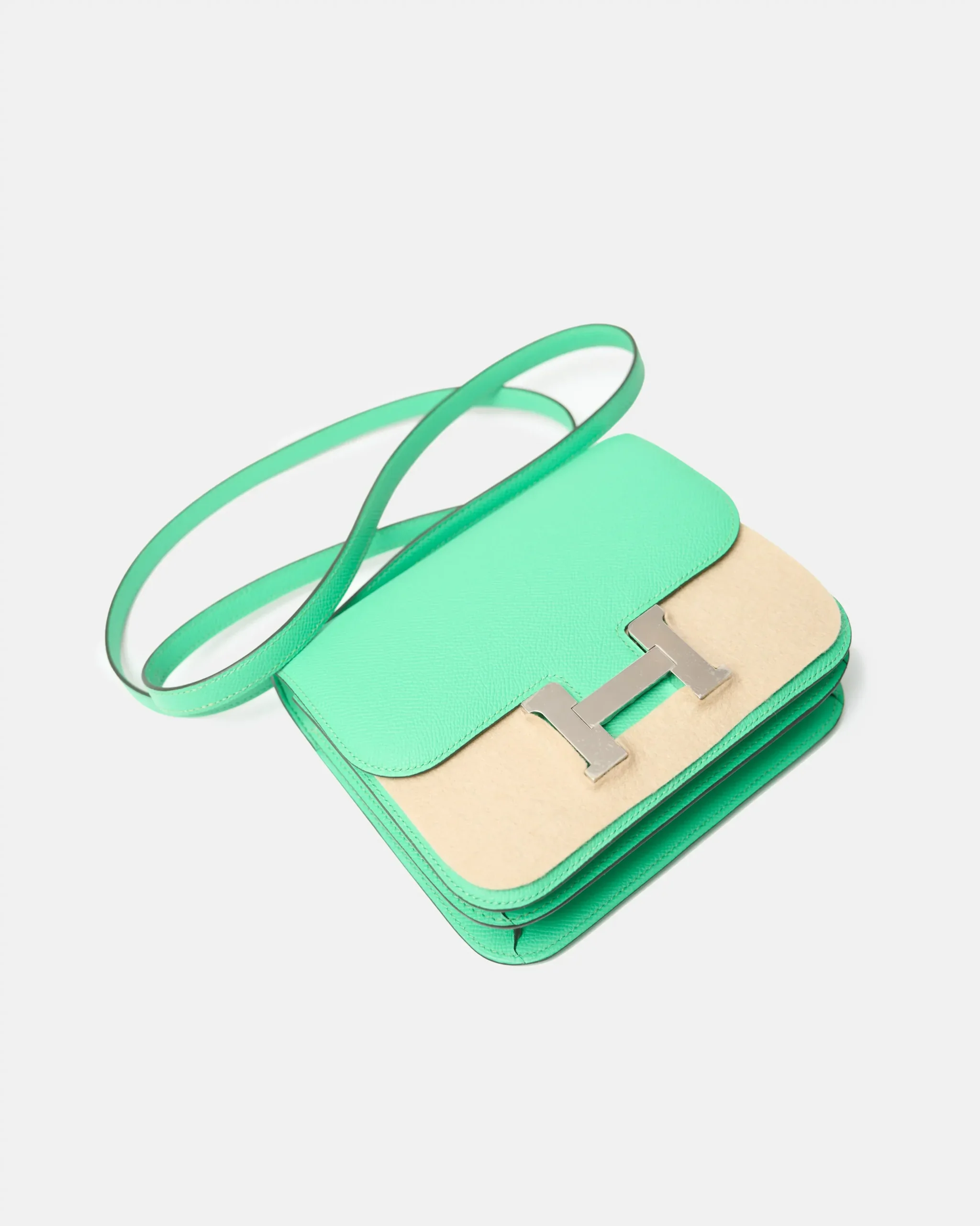 Hermès Mini Constance 18 Vert Comics Epsom PHW
