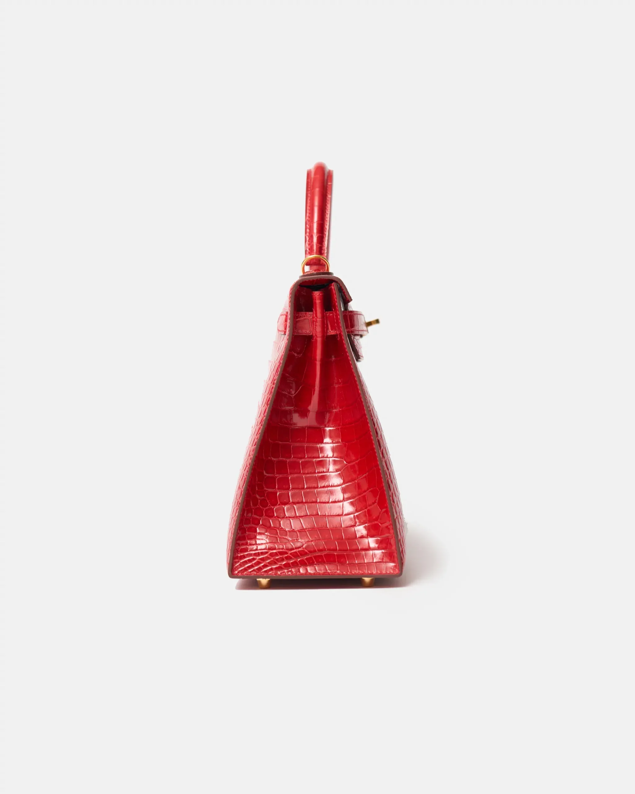 Hermès Kelly 28 Rouge de Coeur Shiny Alligator GHW