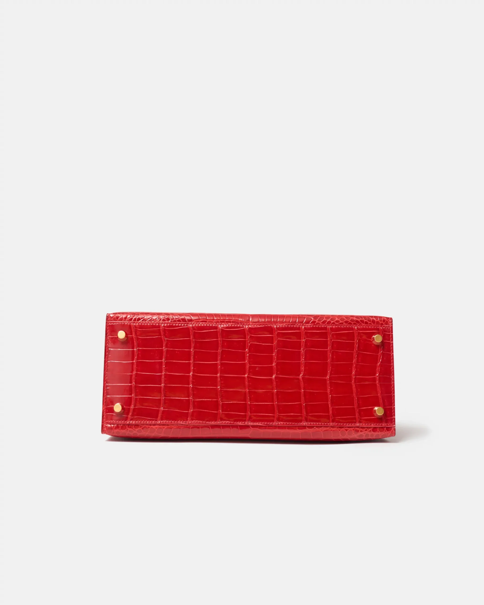 Hermès Kelly 28 Rouge de Coeur Shiny Alligator GHW