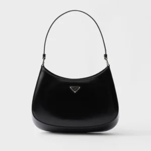 Prada Cleo Black Leather Shoulder Bag
