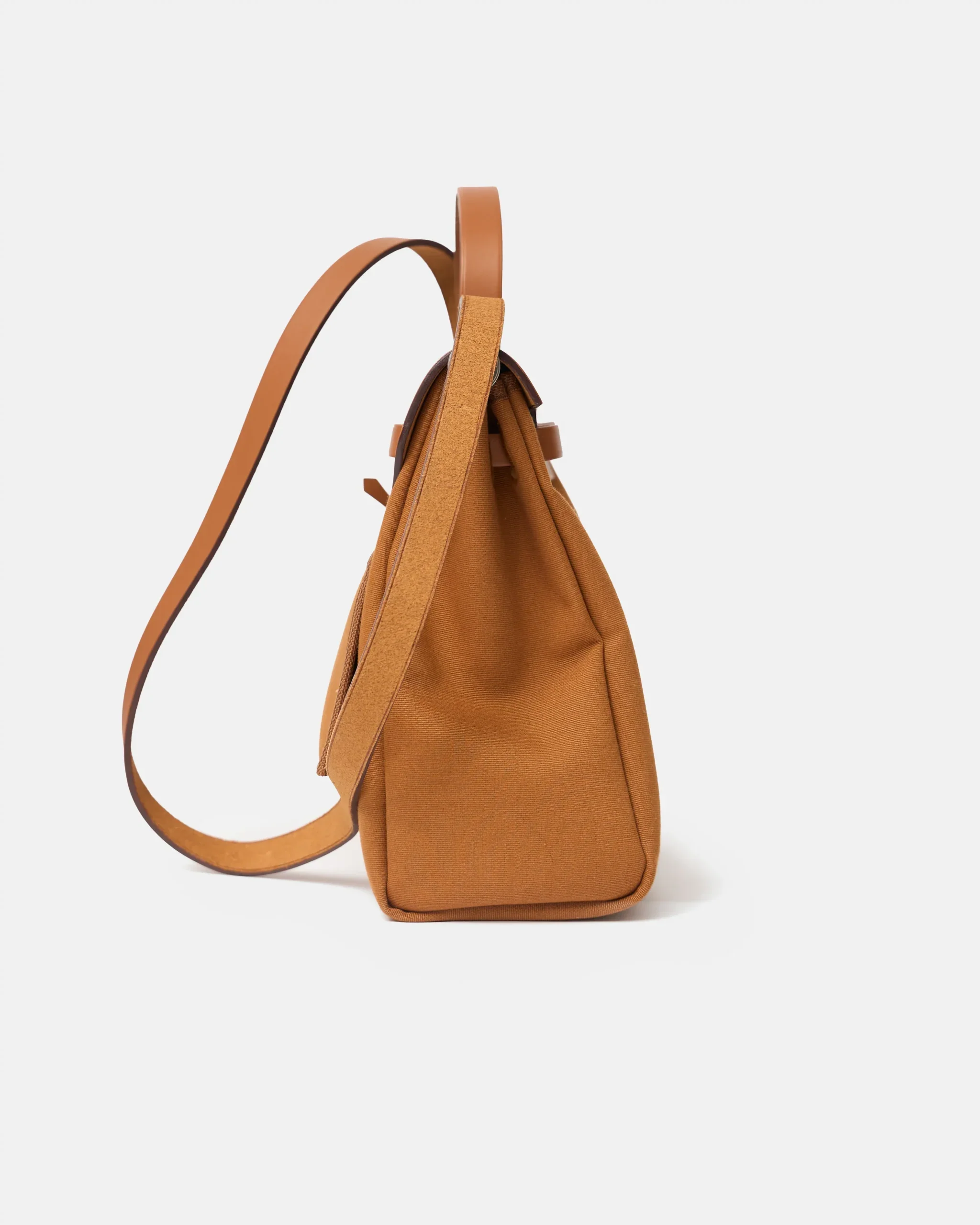 Hermès Herbag Zip 31 Dune Canvas & Fauve Leather PHW