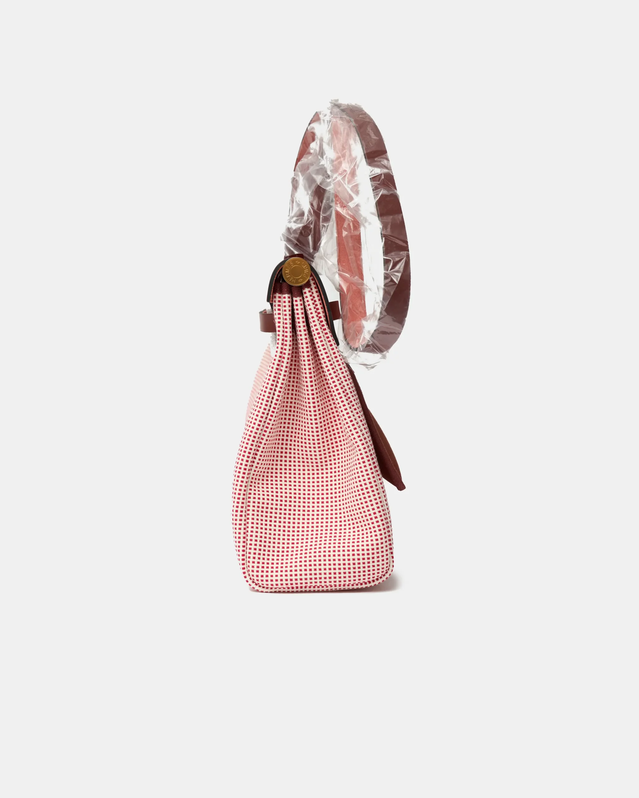 Hermès Herbag 31 Ecru-Blanc-FramboiseRouge GHW