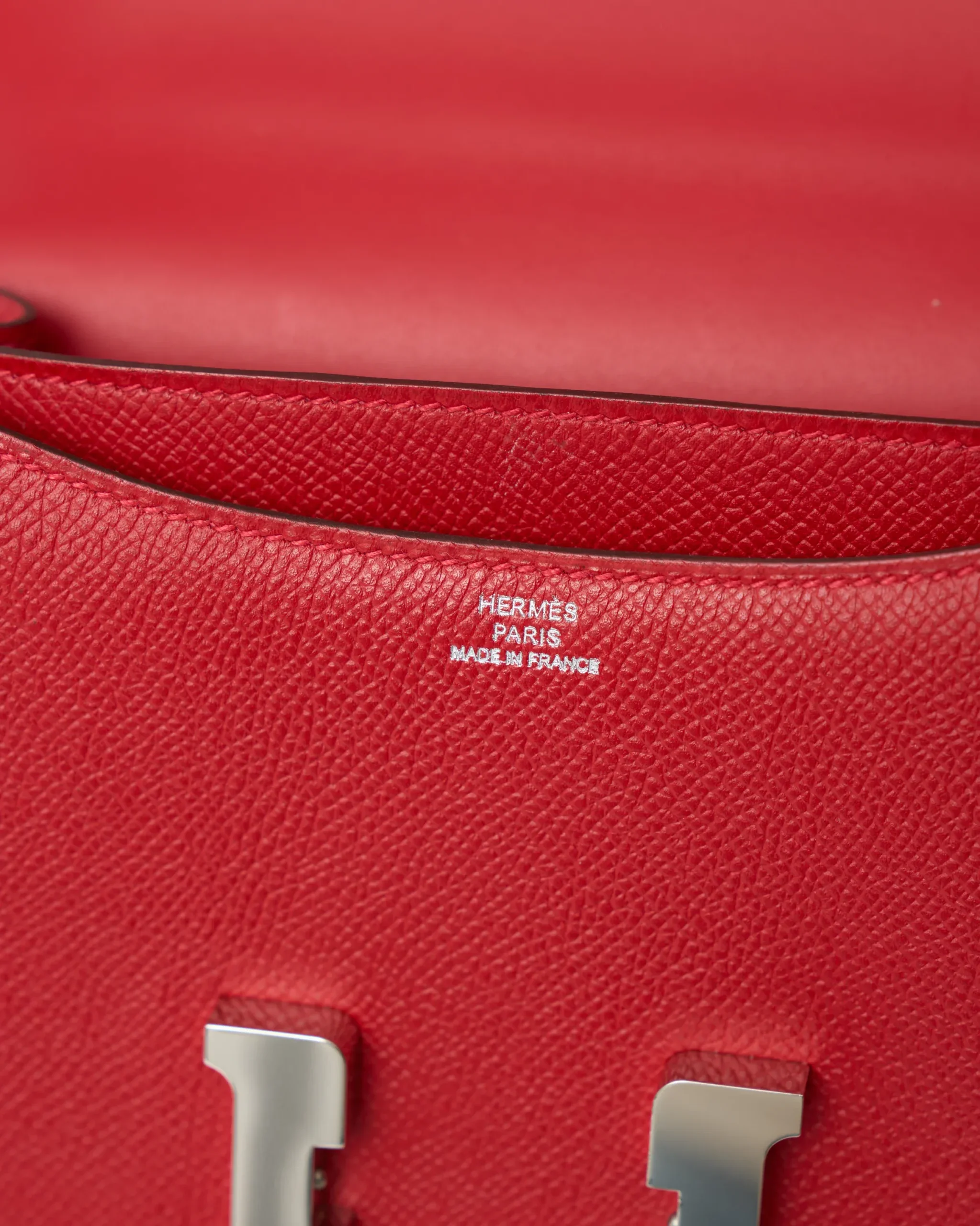 Hermès Constance 18 Red Epsom PHW