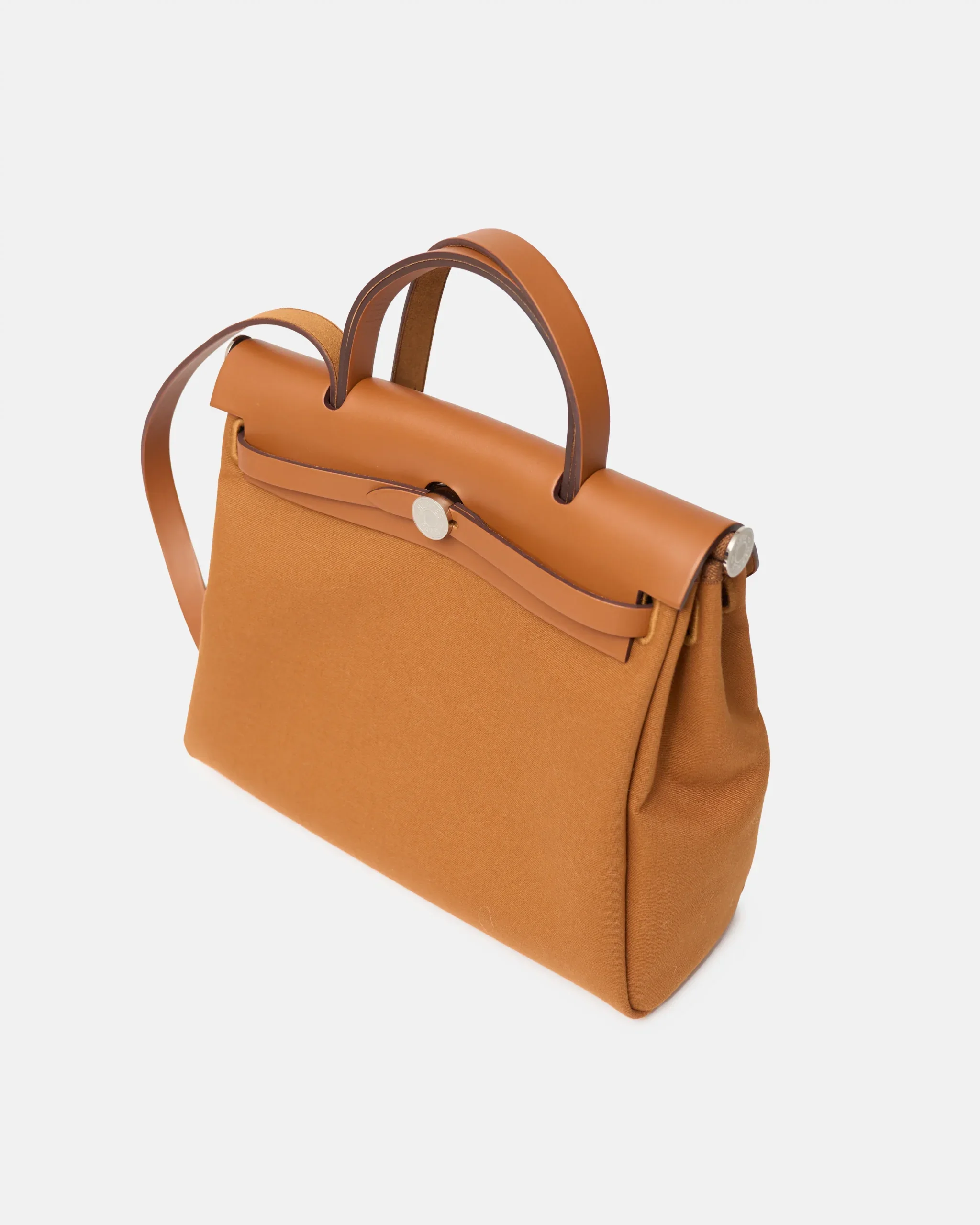 Hermès Herbag Zip 31 Dune Canvas & Fauve Leather PHW