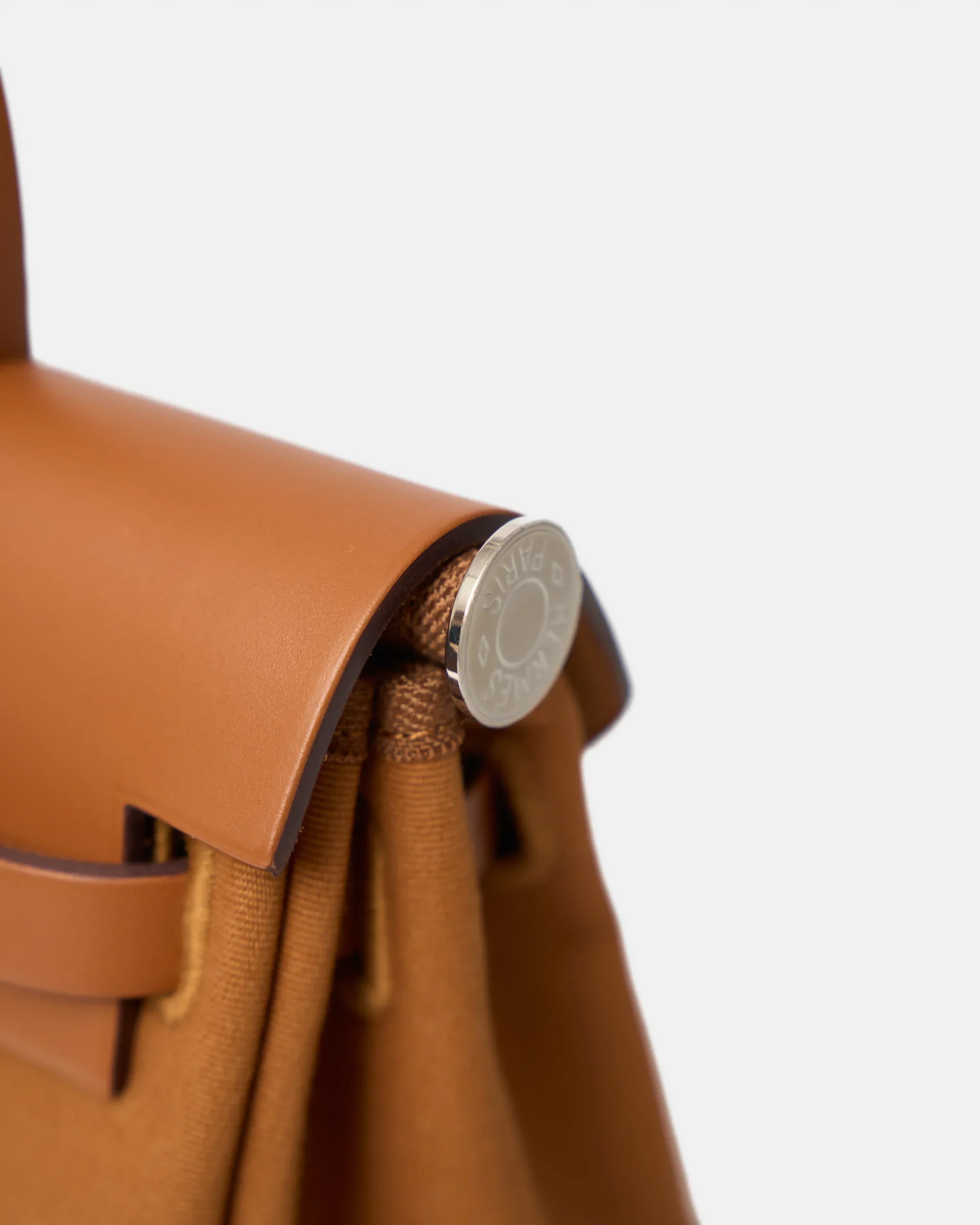 Hermès Herbag Zip 31 Dune Canvas & Fauve Leather PHW