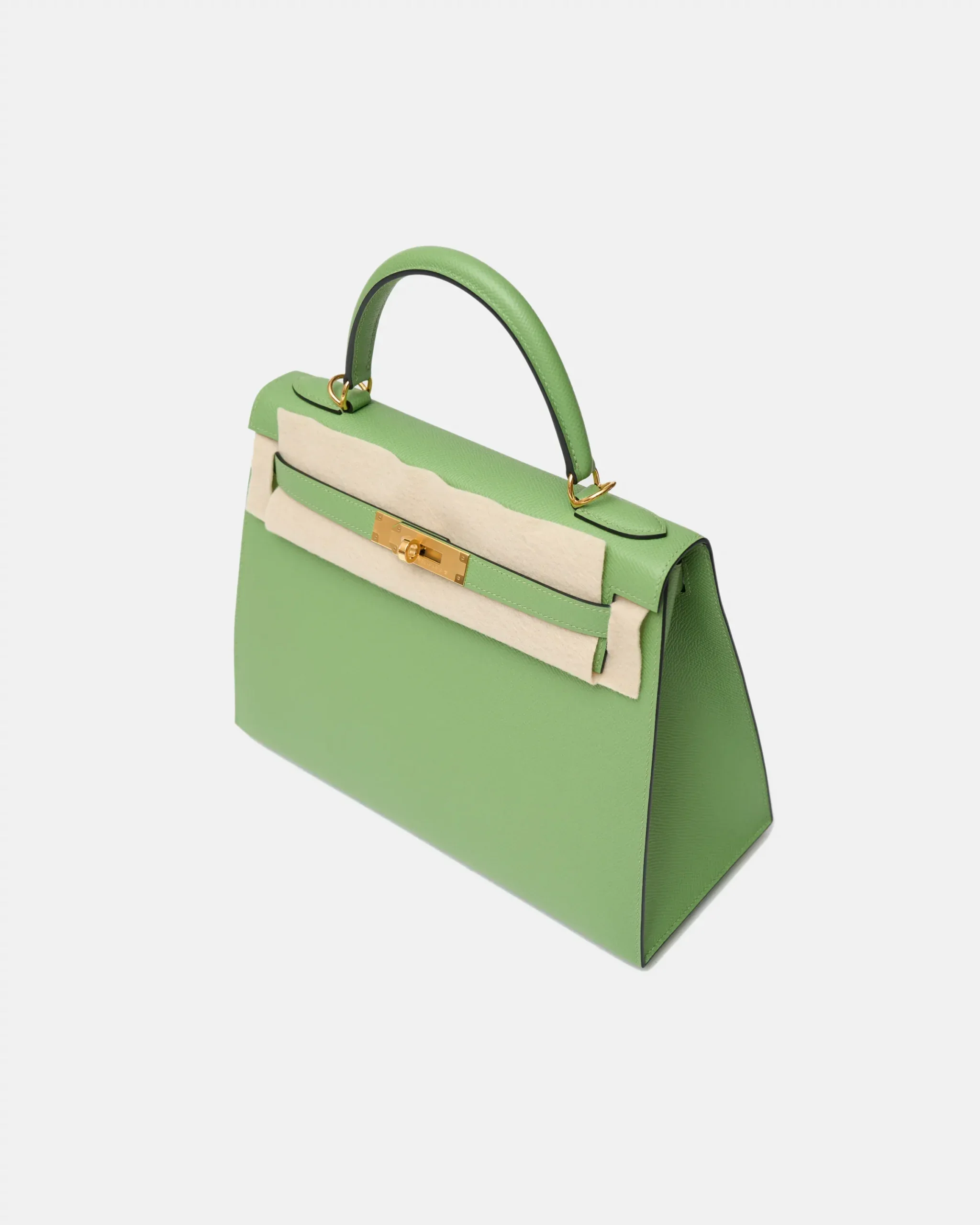 Hermès Kelly 28 Vert Criquet Epsom GHW